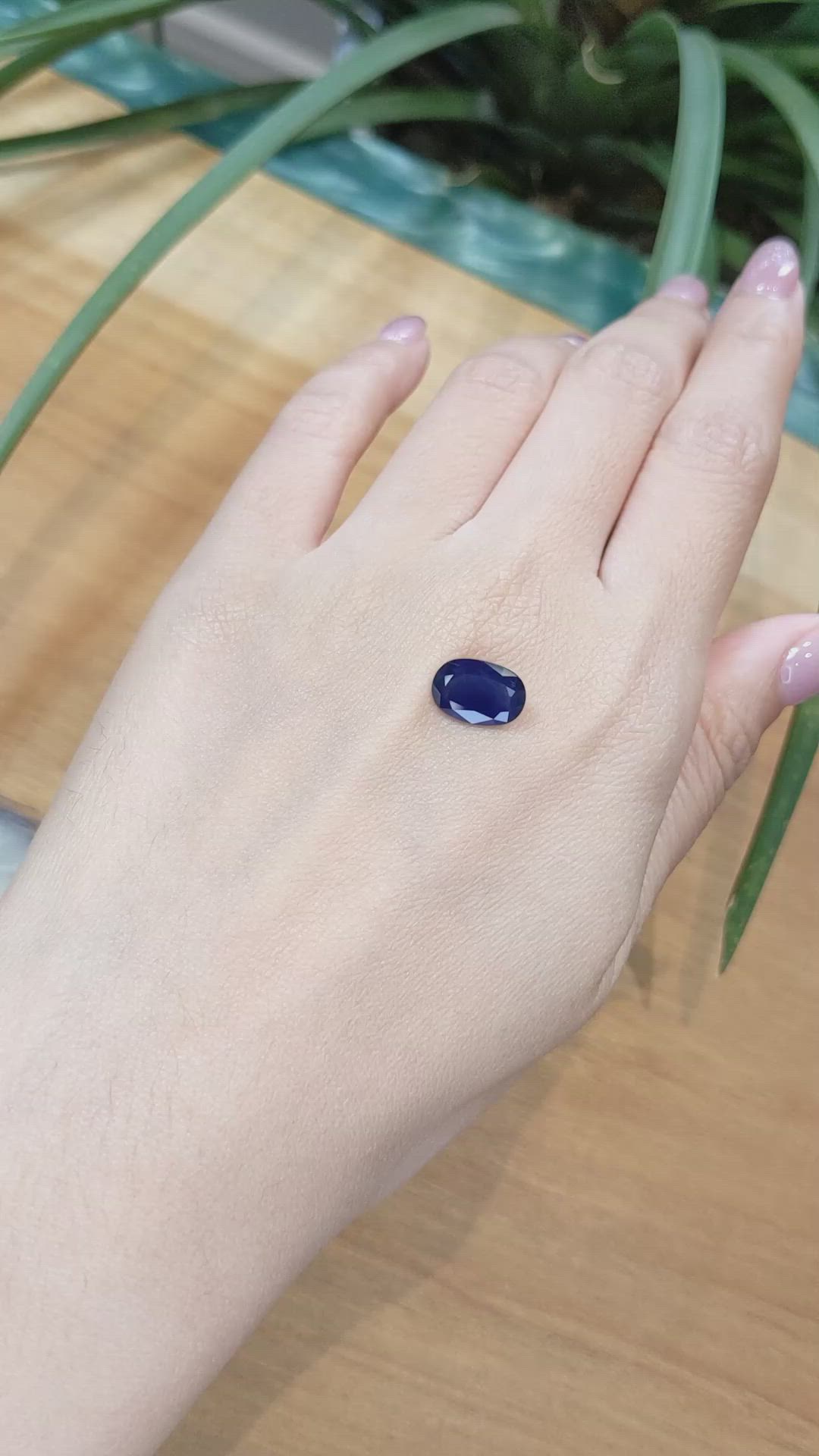 3.22 Ct. Blue Sapphire from Thailand Size Video