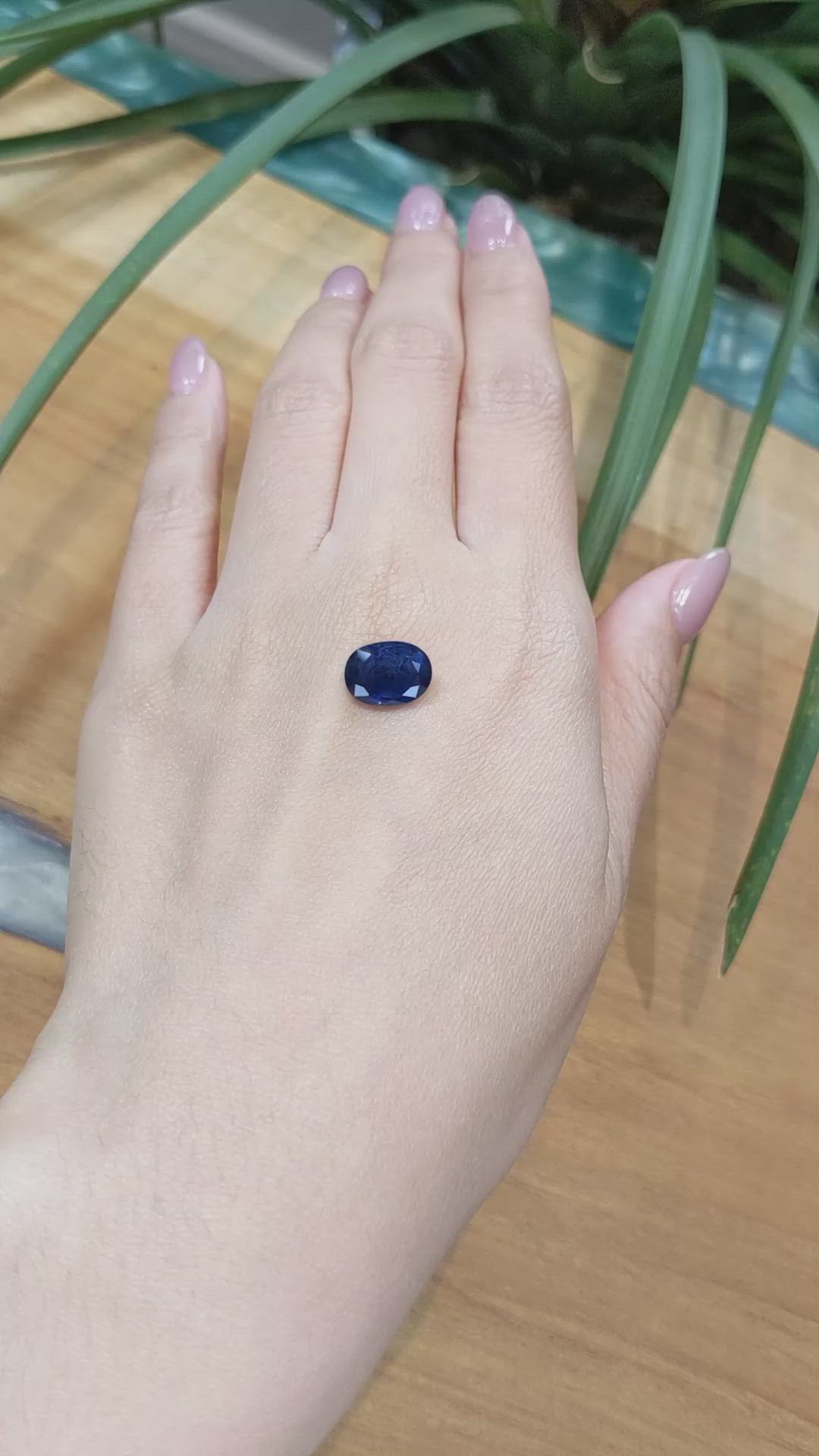 4.17 Ct. Blue Sapphire from Thailand Size Video