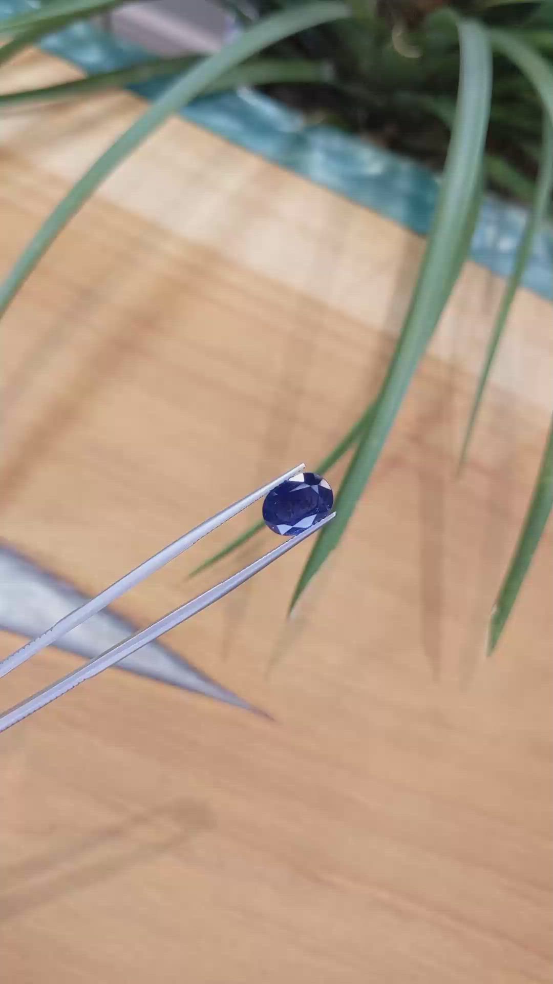4.17 Ct. Blue Sapphire from Thailand Size Video