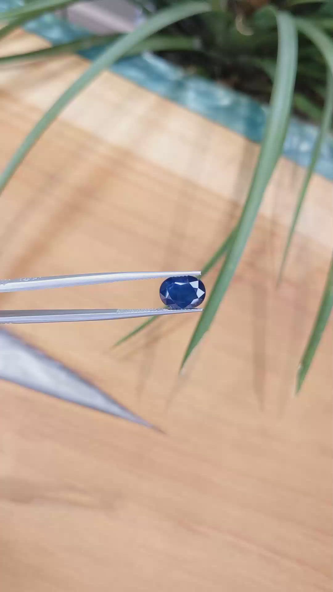 4.21 Ct. Blue Sapphire from Thailand Size Video