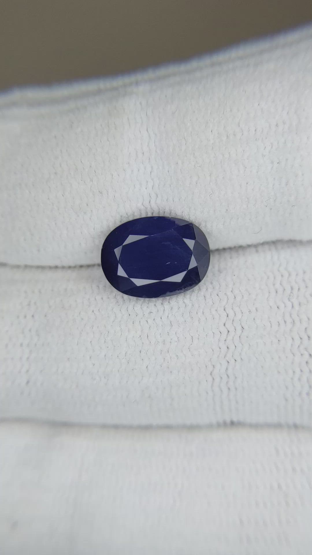 3.86 Ct. Blue Sapphire from Thailand Size Video