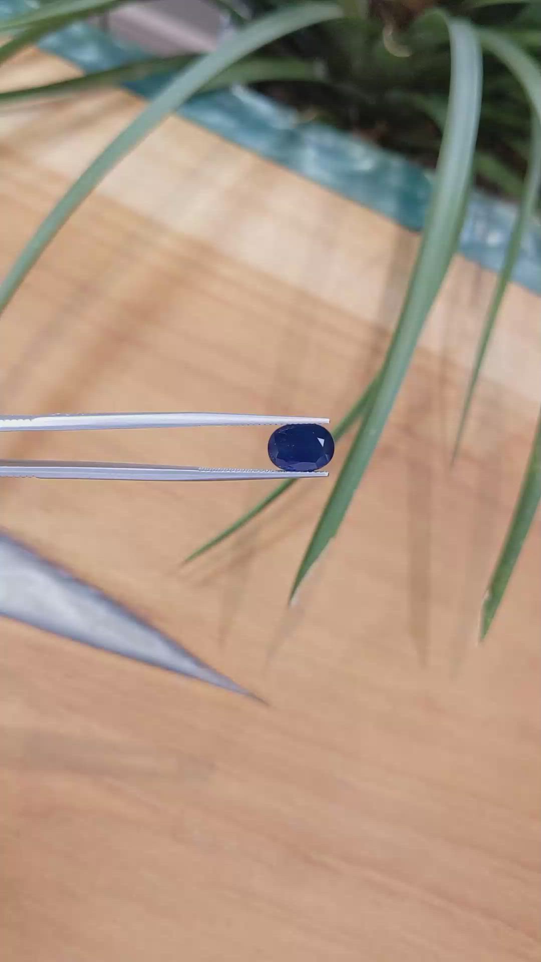 3.86 Ct. Blue Sapphire from Thailand Size Video