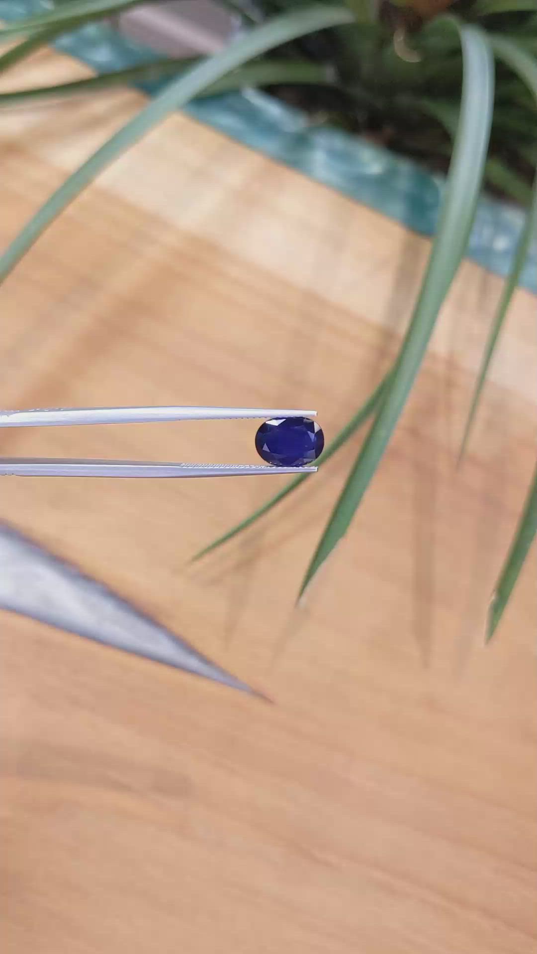 2.91 Ct. Blue Sapphire from Thailand Size Video