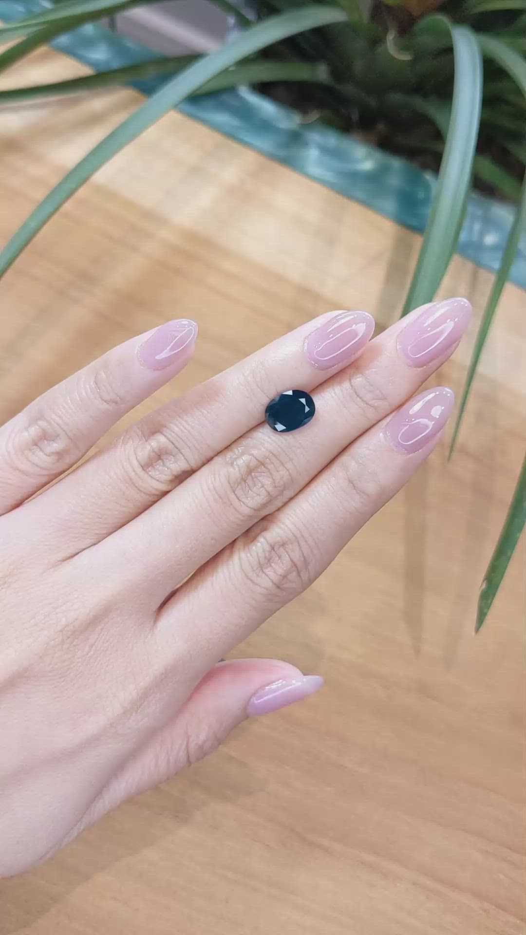 2.66 Ct. Blue Sapphire from Thailand Size Video