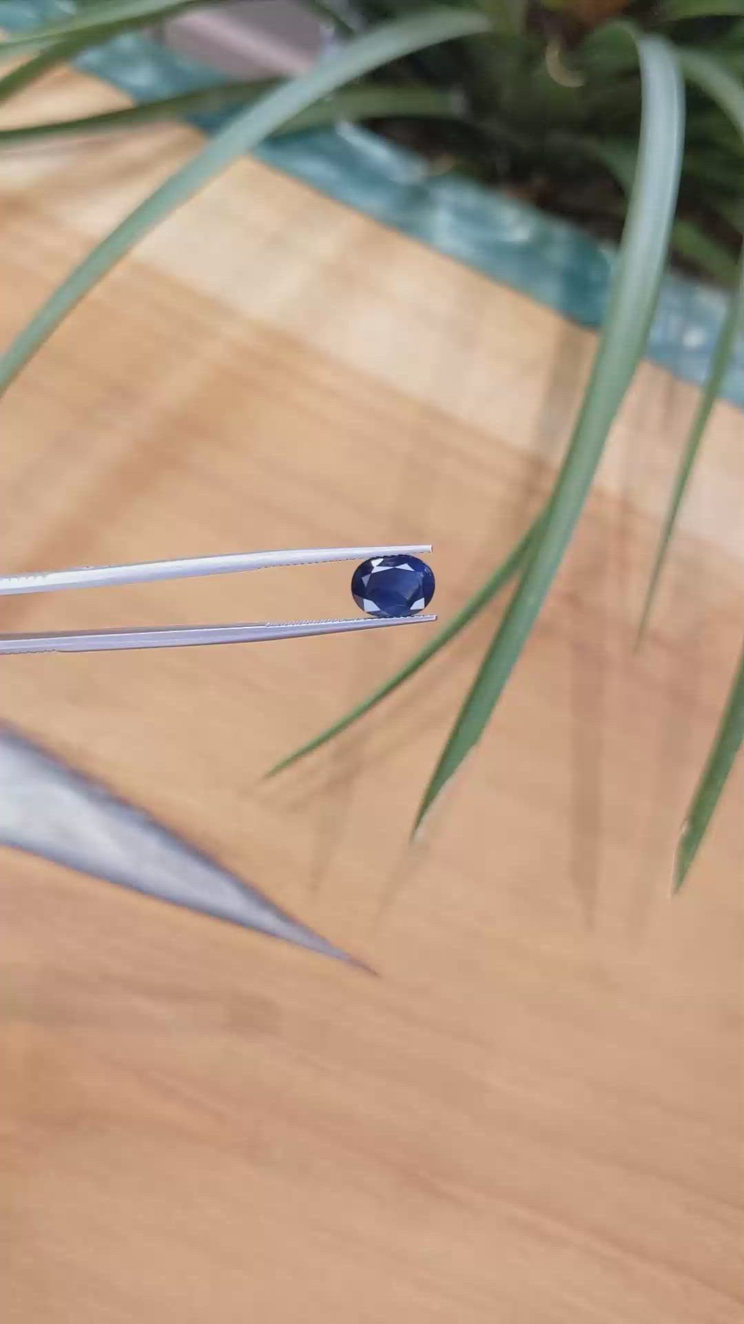 3.33 Ct. Blue Sapphire from Thailand Size Video