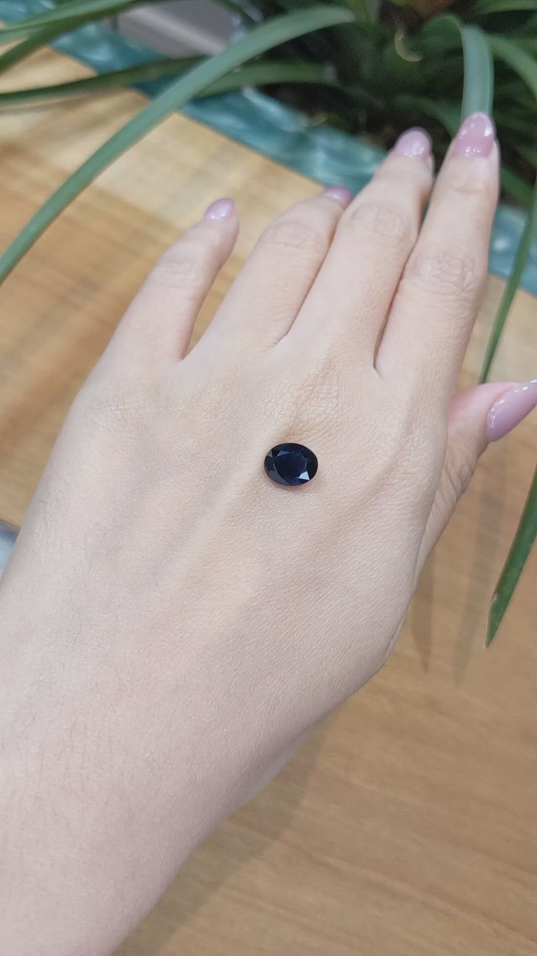 3.07 Ct. Blue Sapphire from Thailand Size Video