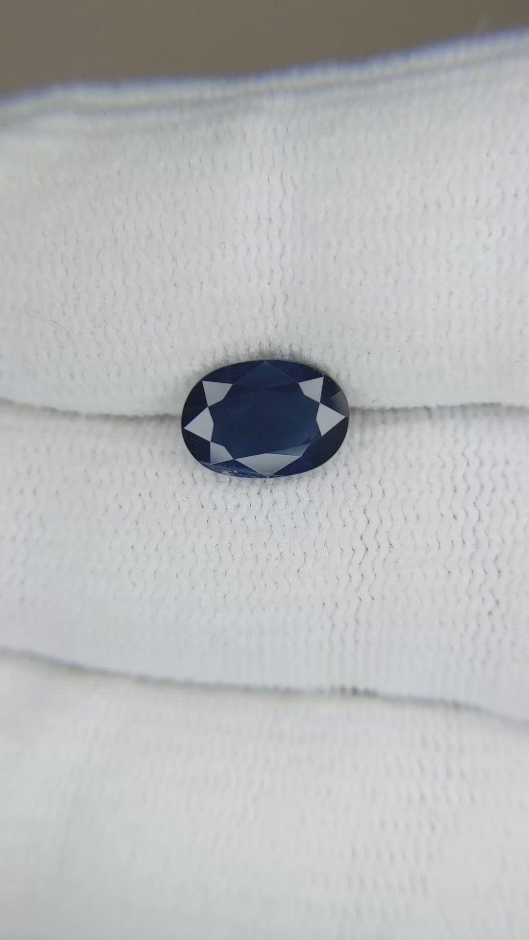 2.27 Ct. Blue Sapphire from Thailand Size Video