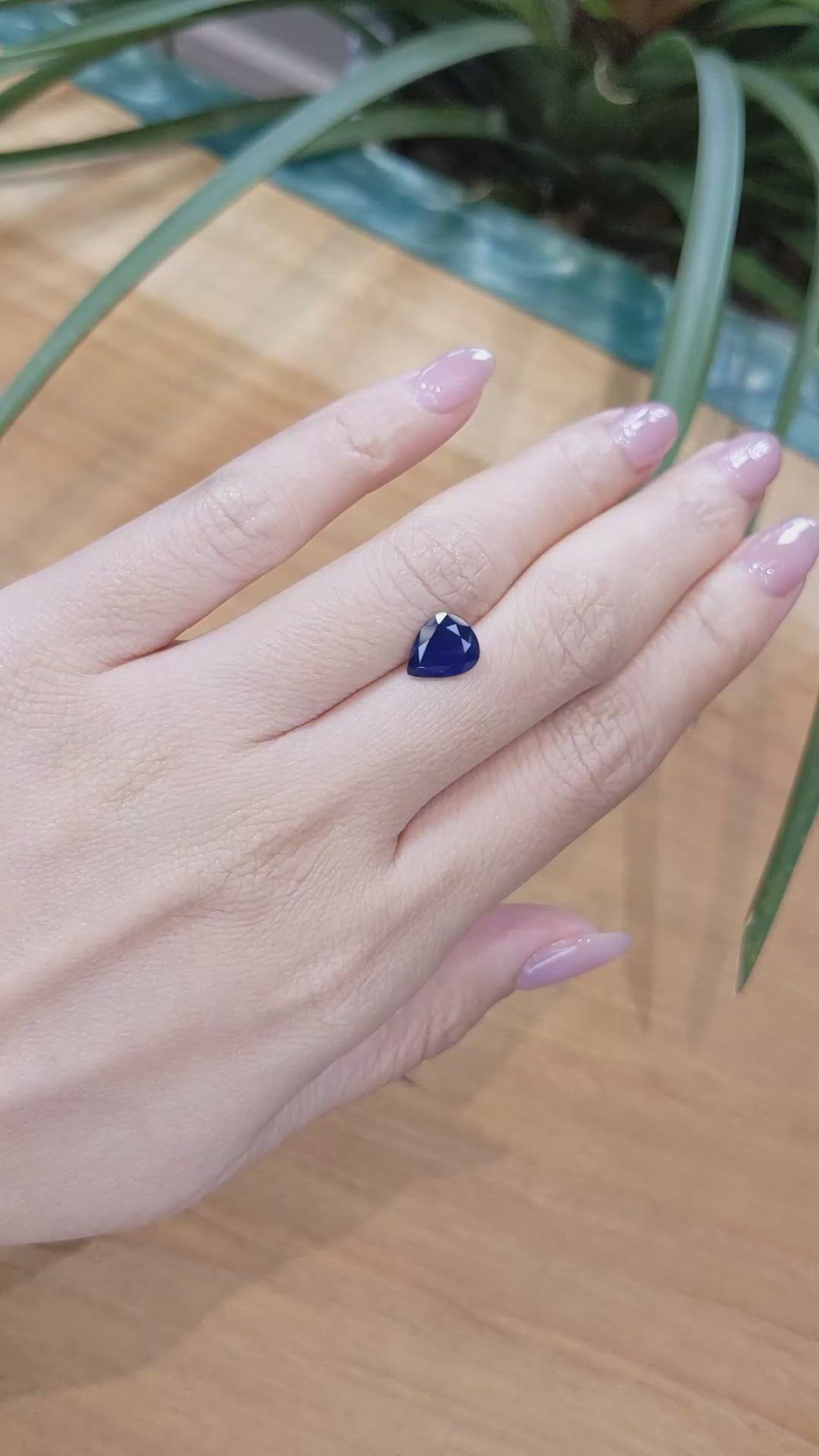 1.94 Ct. Blue Sapphire from Thailand Size Video