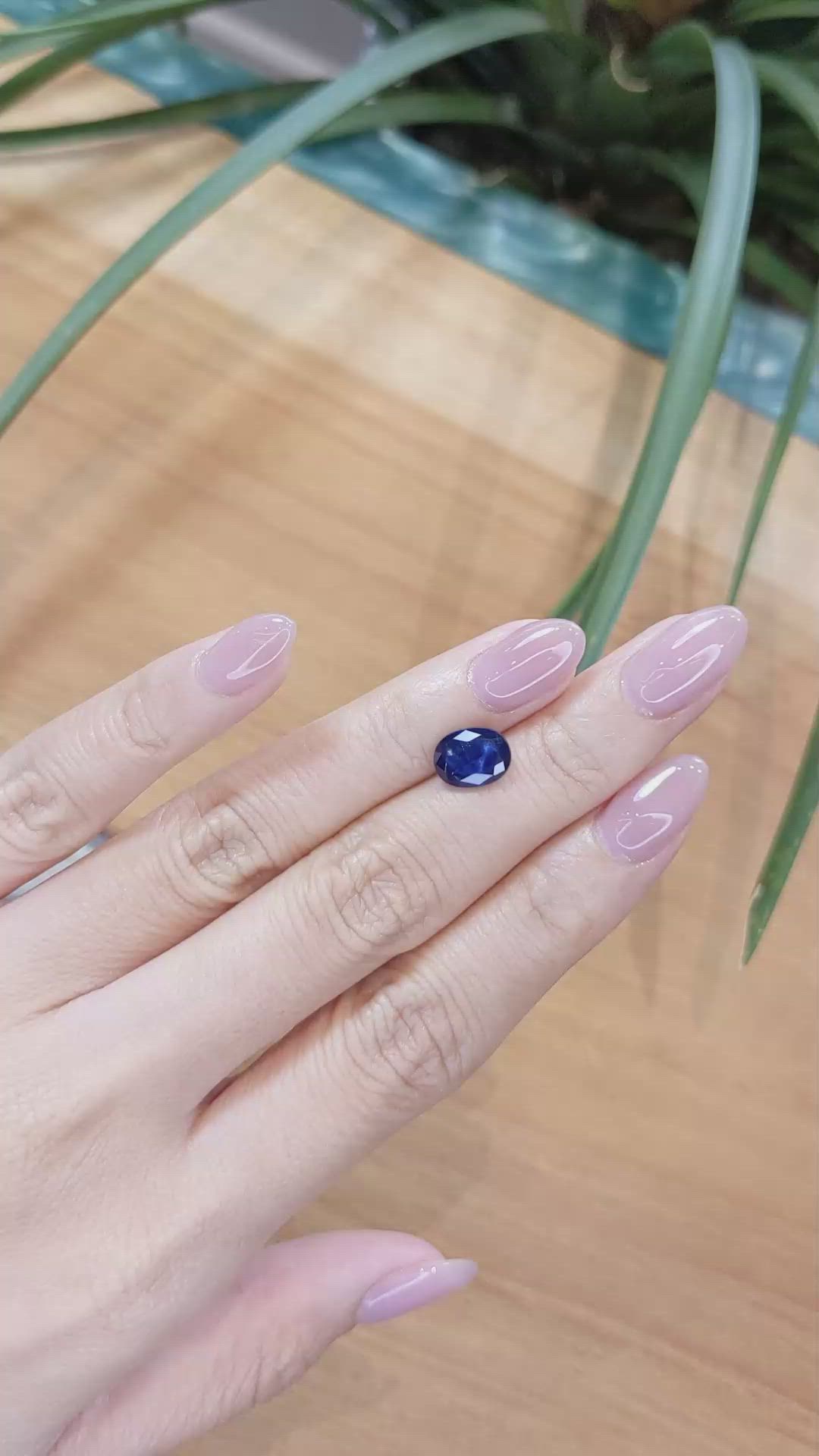 2.63 Ct. Blue Sapphire from Thailand Size Video