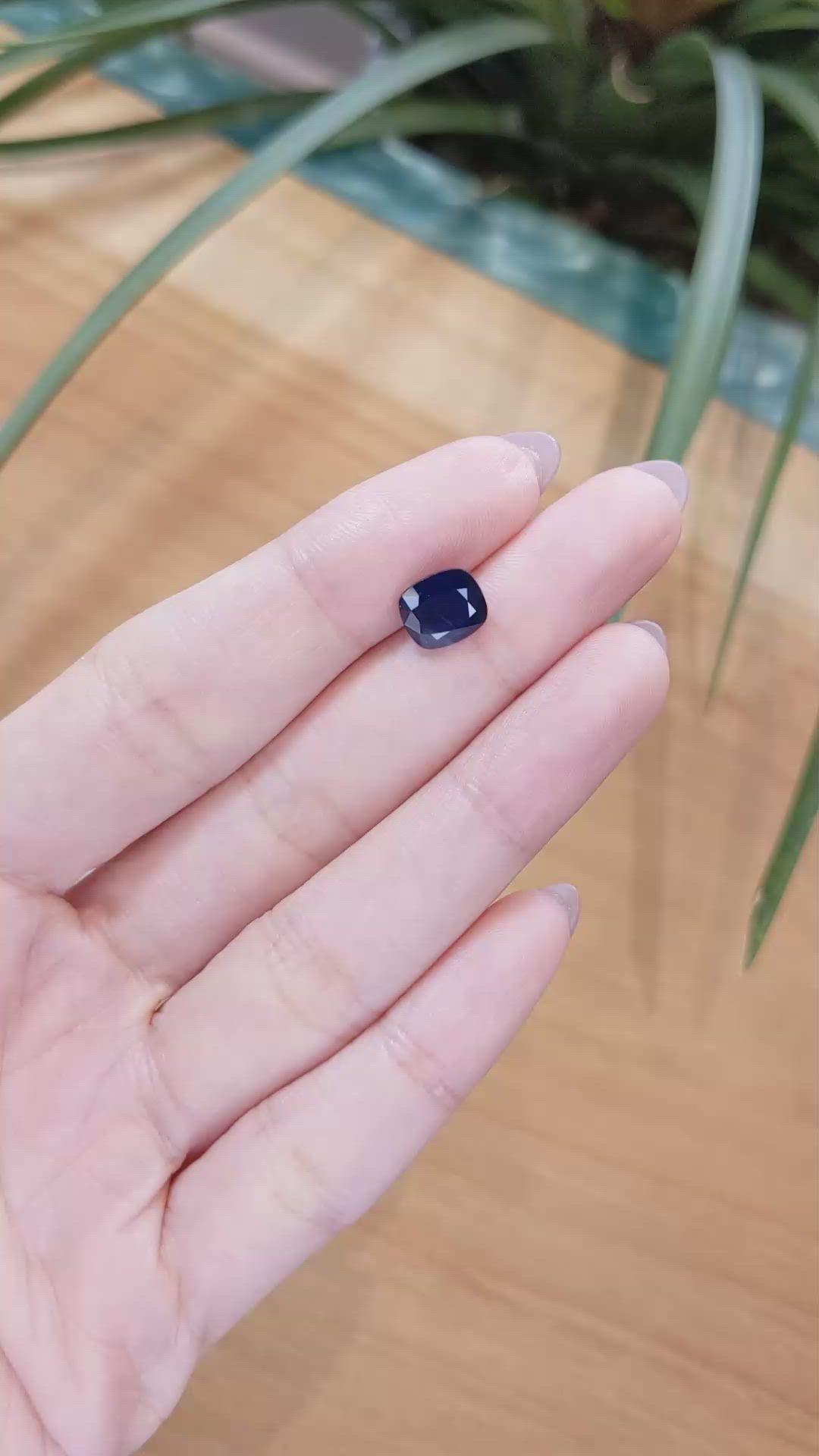2.87 Ct. Blue Sapphire from Thailand Size Video