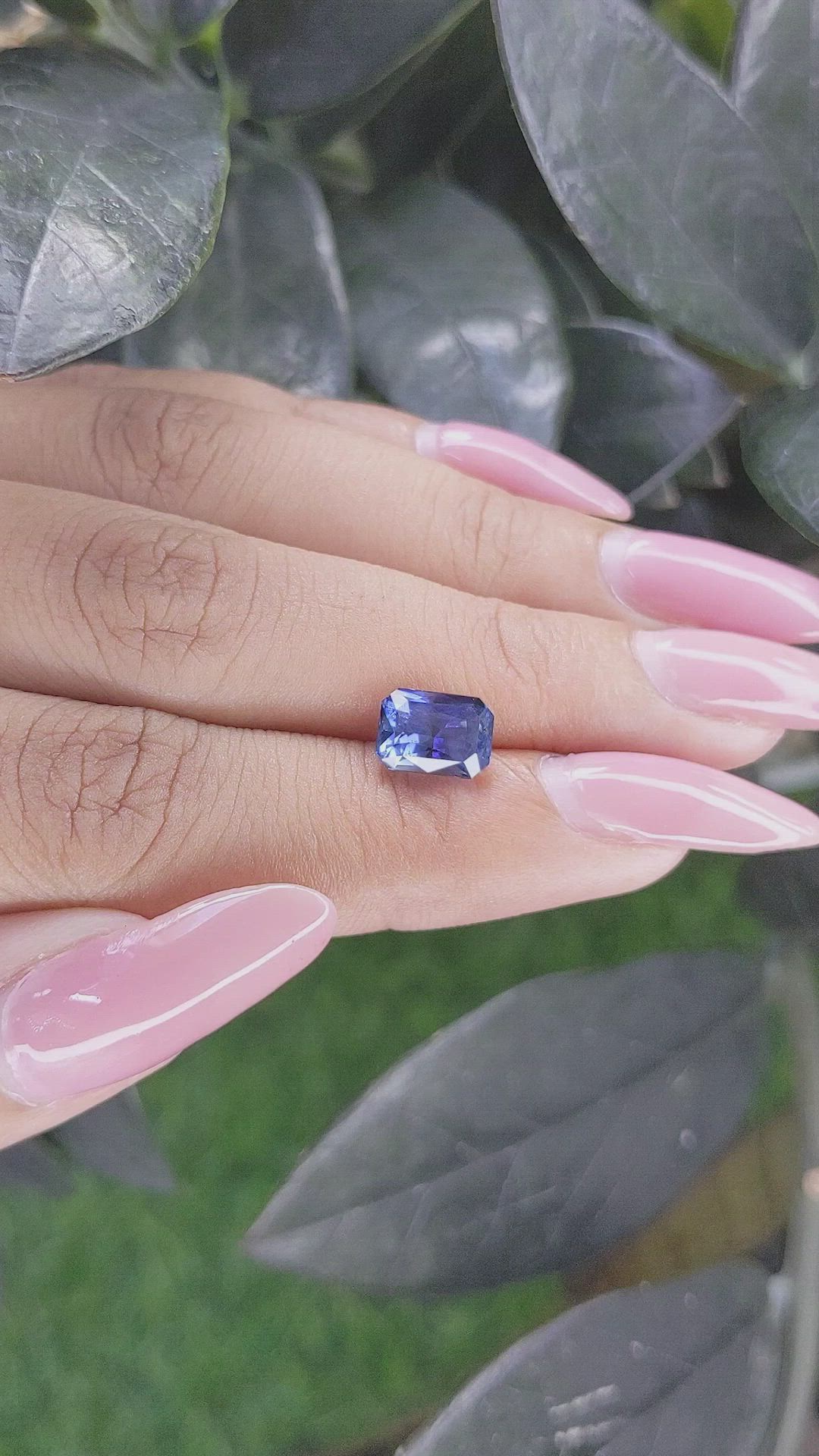 2.63 Ct. Blue Sapphire from Ceylon (Sri Lanka) Size Video