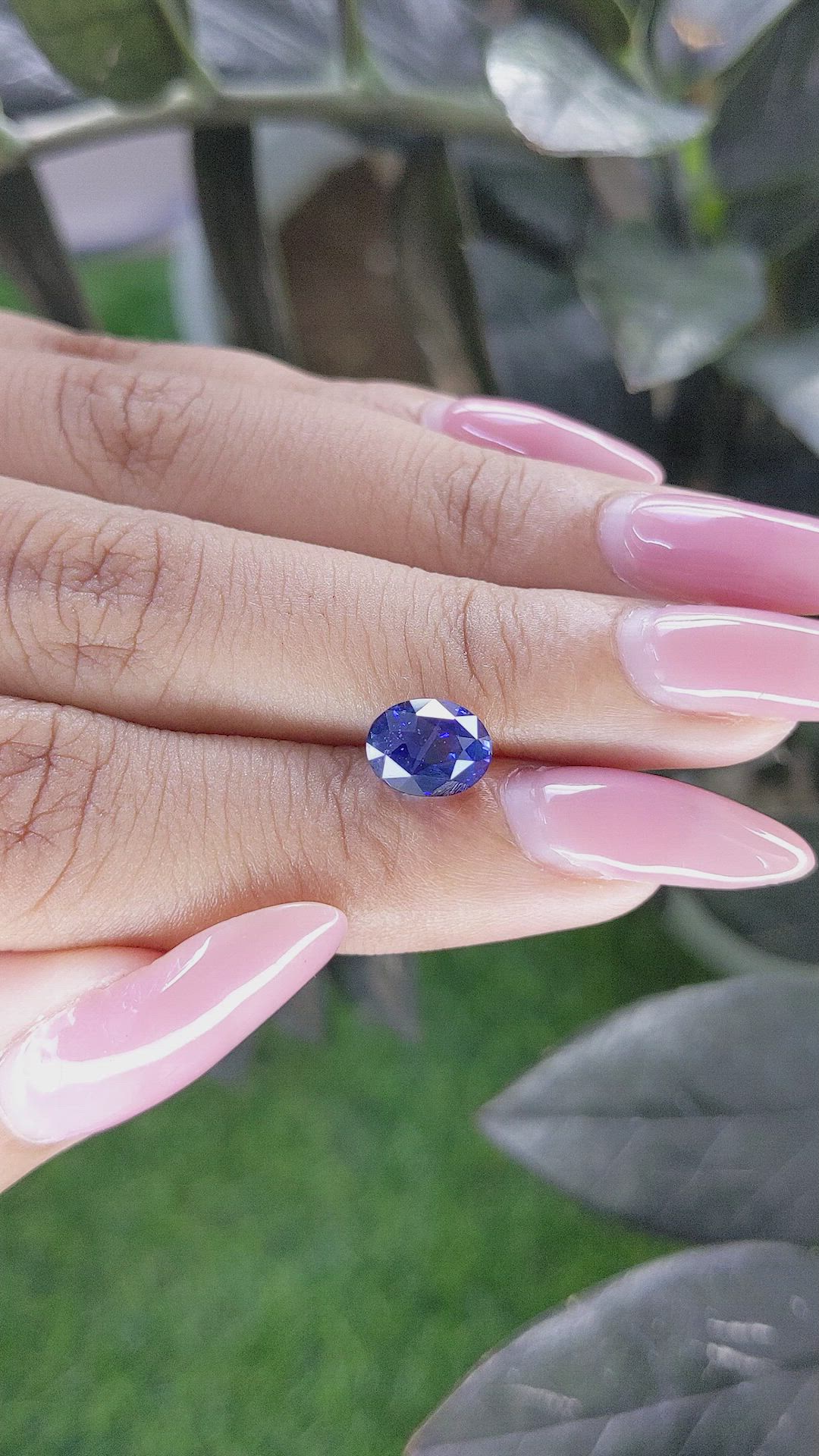 2.59 Ct. Blue Sapphire from Ceylon (Sri Lanka) Size Video