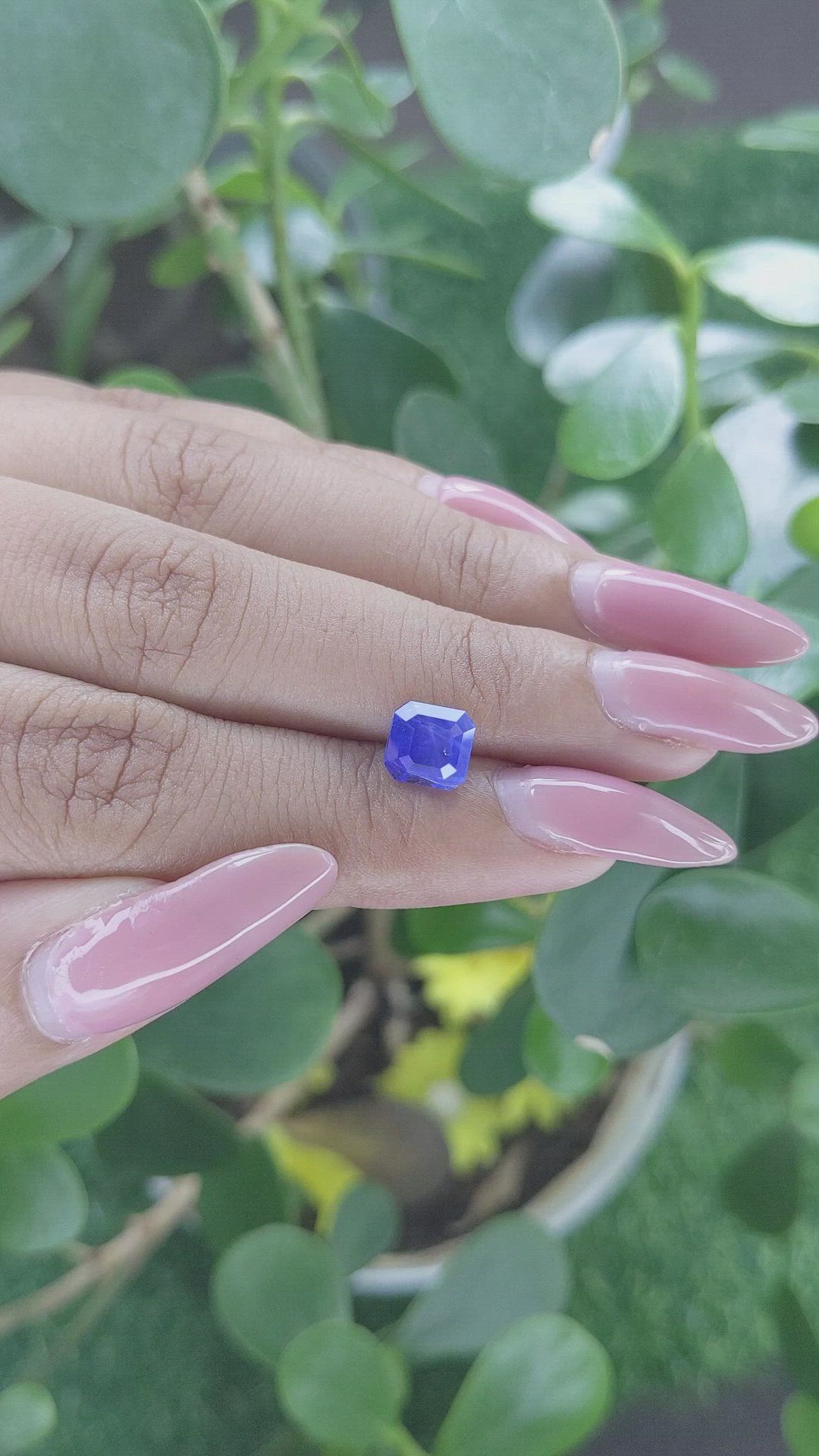 2.55 Ct. Blue Sapphire from Ceylon (Sri Lanka) Size Video