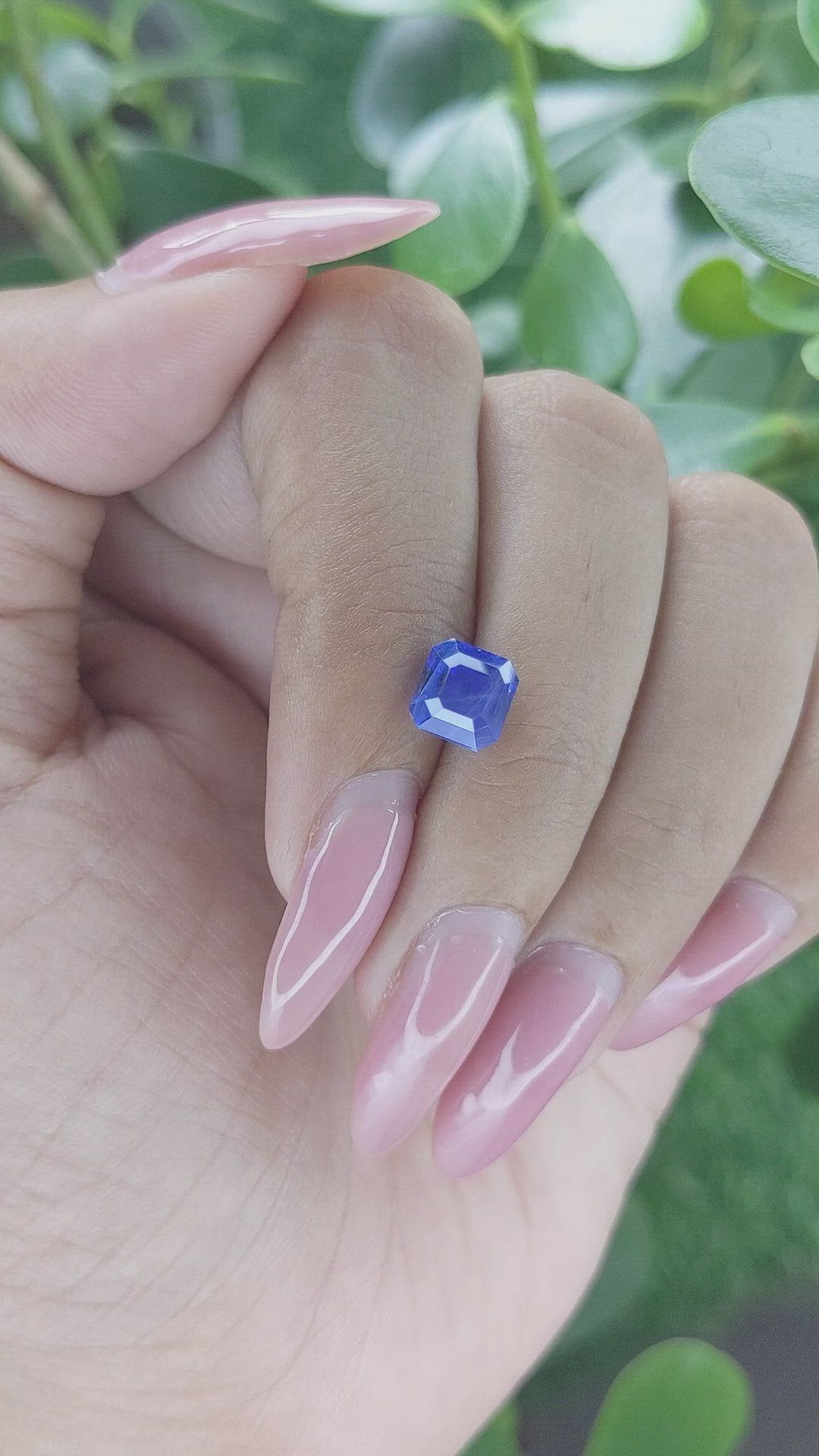 2.55 Ct. Blue Sapphire from Ceylon (Sri Lanka) Size Video
