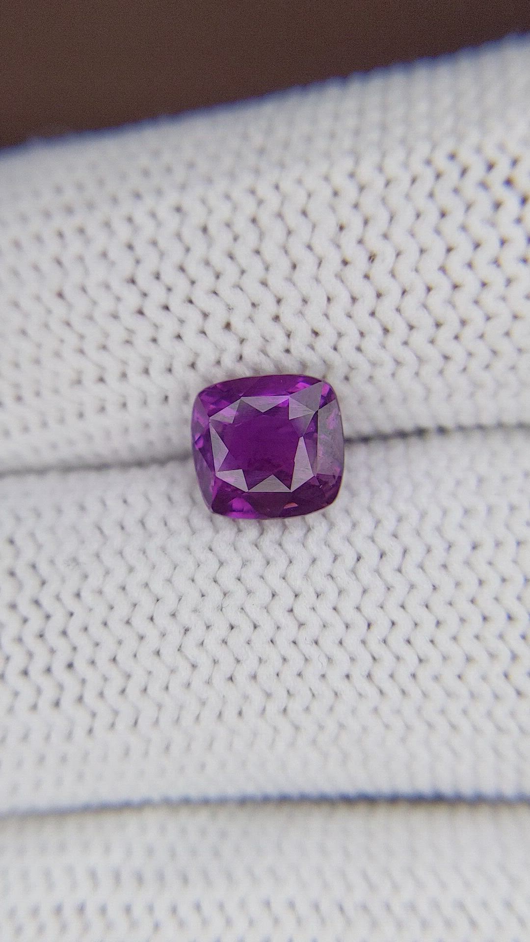 2.02 Ct. Pinkish Purple Sapphire from Ceylon (Sri Lanka) Size Video