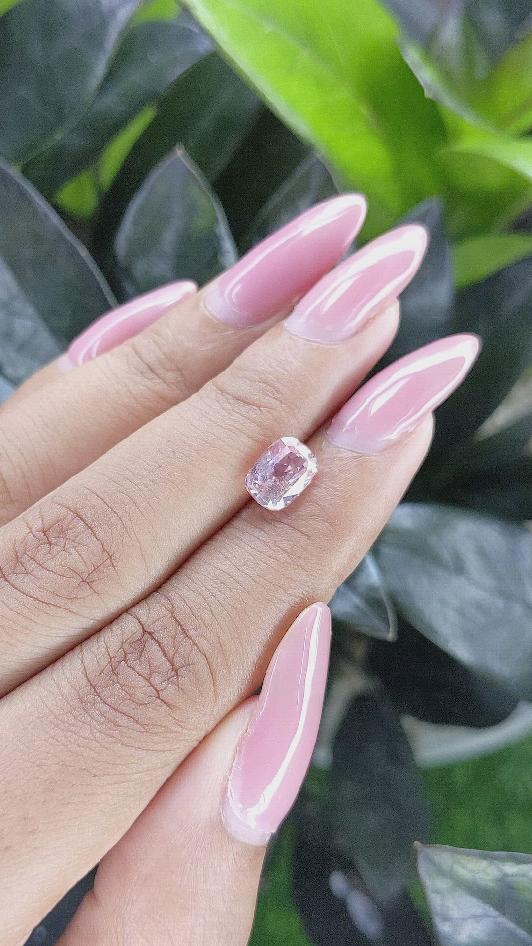 2.08 Ct. Pink Sapphire from Ceylon (Sri Lanka) Size Video