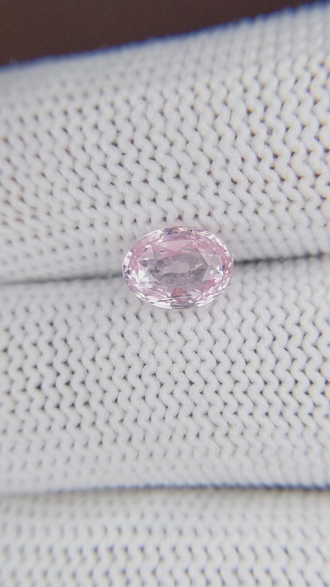 2.01 Ct. Pink Sapphire from Ceylon (Sri Lanka) Size Video