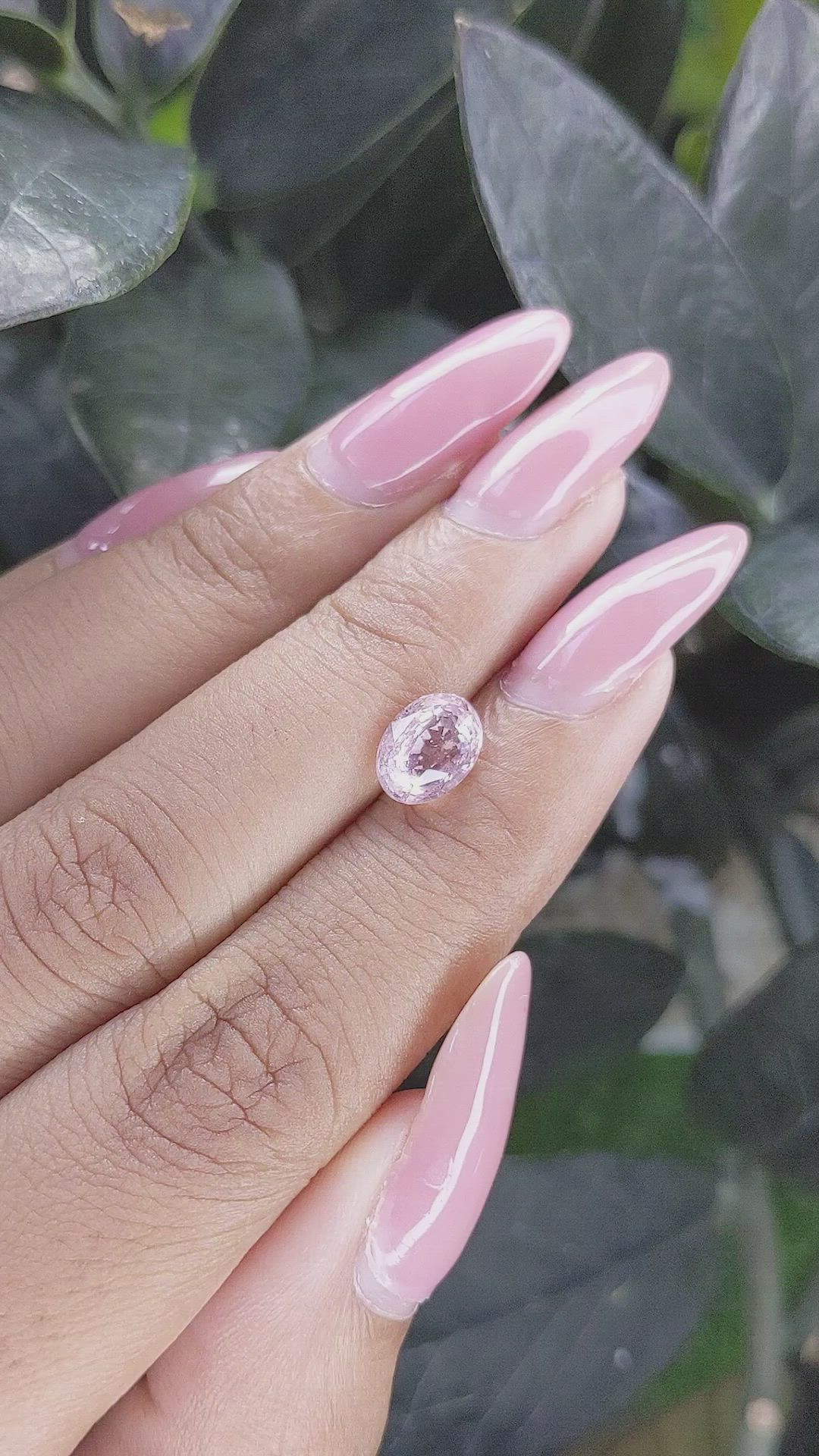 2.01 Ct. Pink Sapphire from Ceylon (Sri Lanka) Size Video