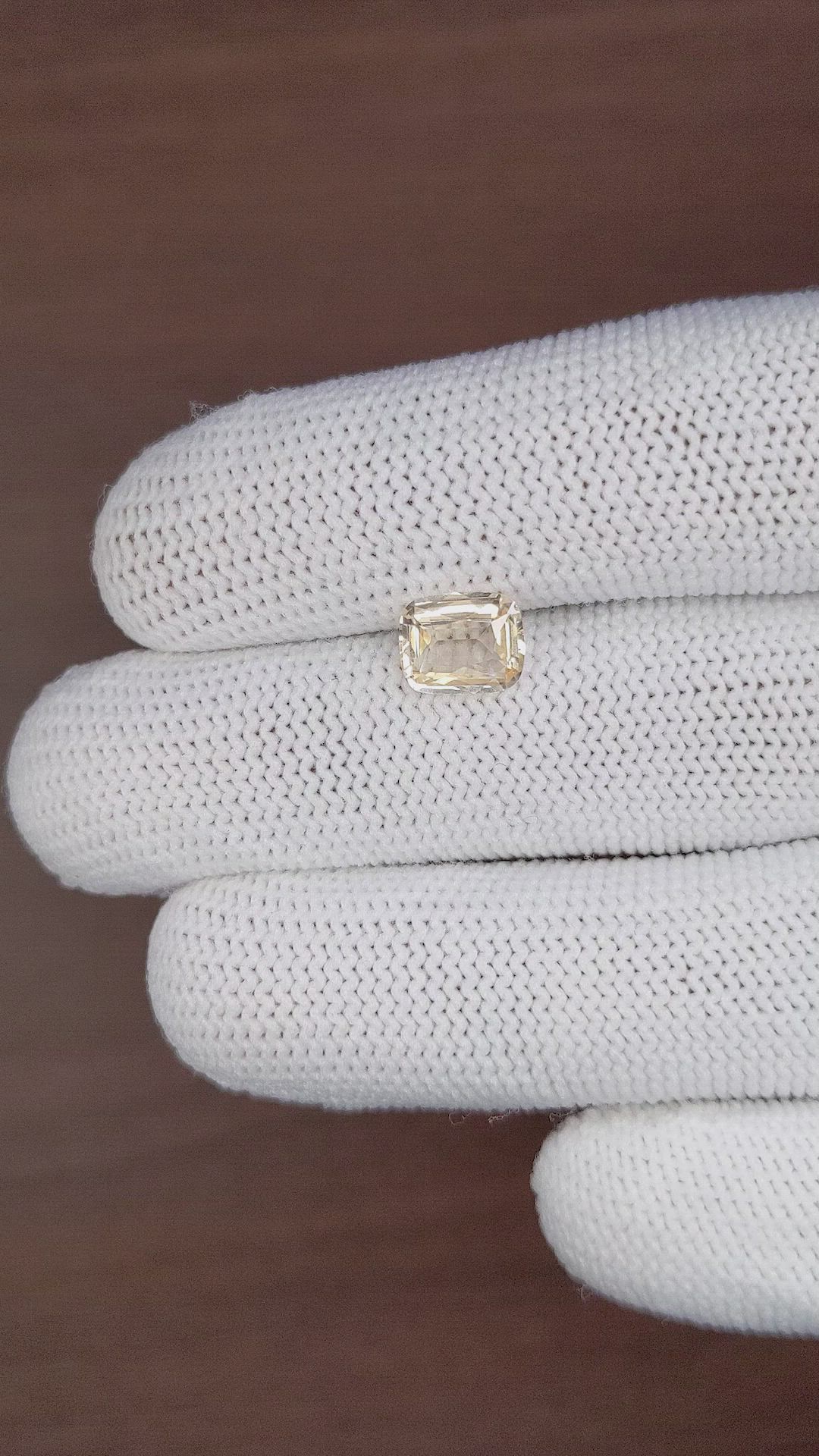 1.78 Ct. Peach Sapphire from Ceylon (Sri Lanka) Size Video