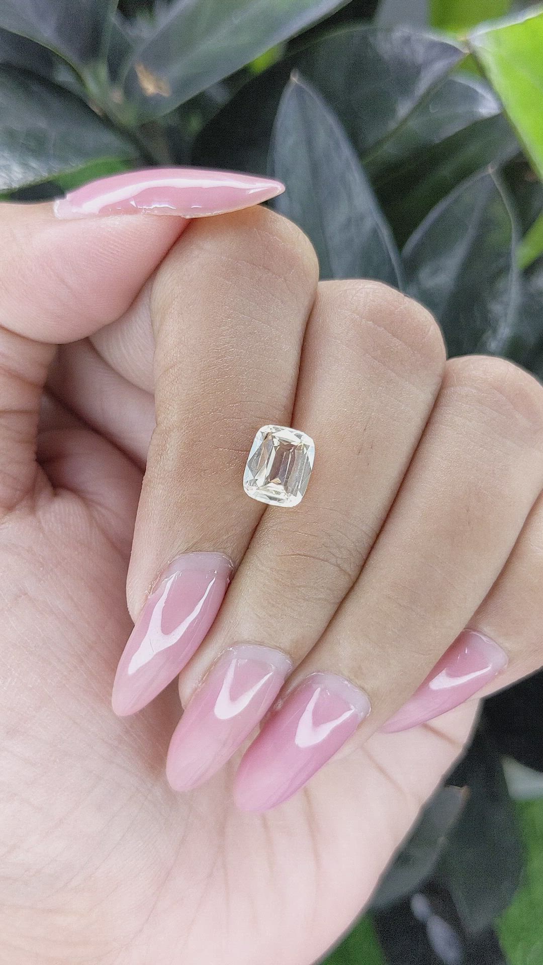 1.78 Ct. Peach Sapphire from Ceylon (Sri Lanka) Size Video