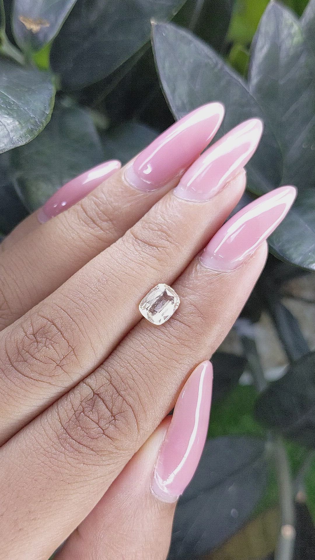 1.15 Ct. Peach Sapphire from Ceylon (Sri Lanka) Size Video