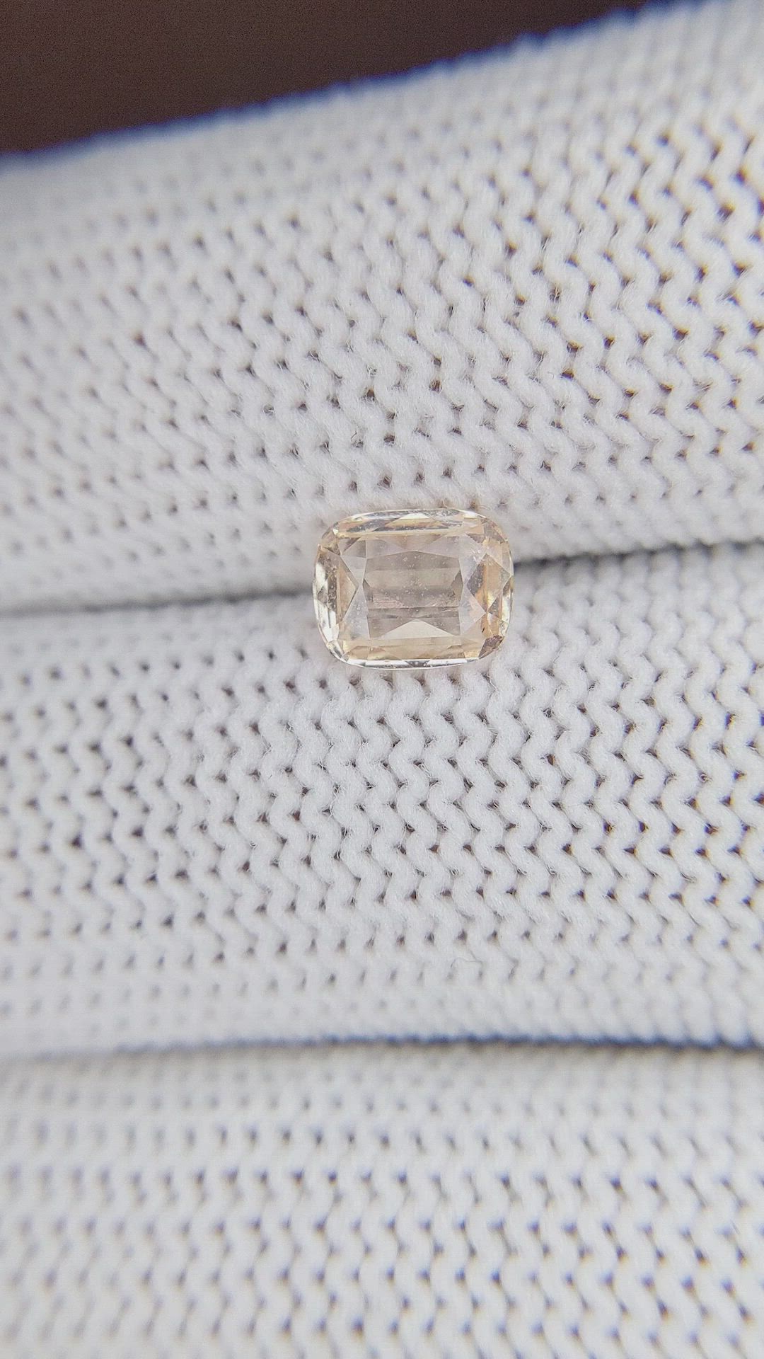 1.15 Ct. Peach Sapphire from Ceylon (Sri Lanka) Size Video