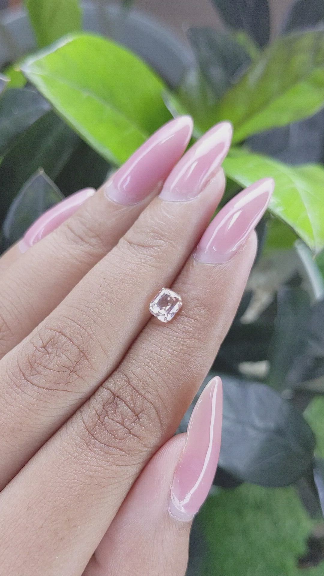 1.02 Ct. Peach Sapphire from Ceylon (Sri Lanka) Size Video