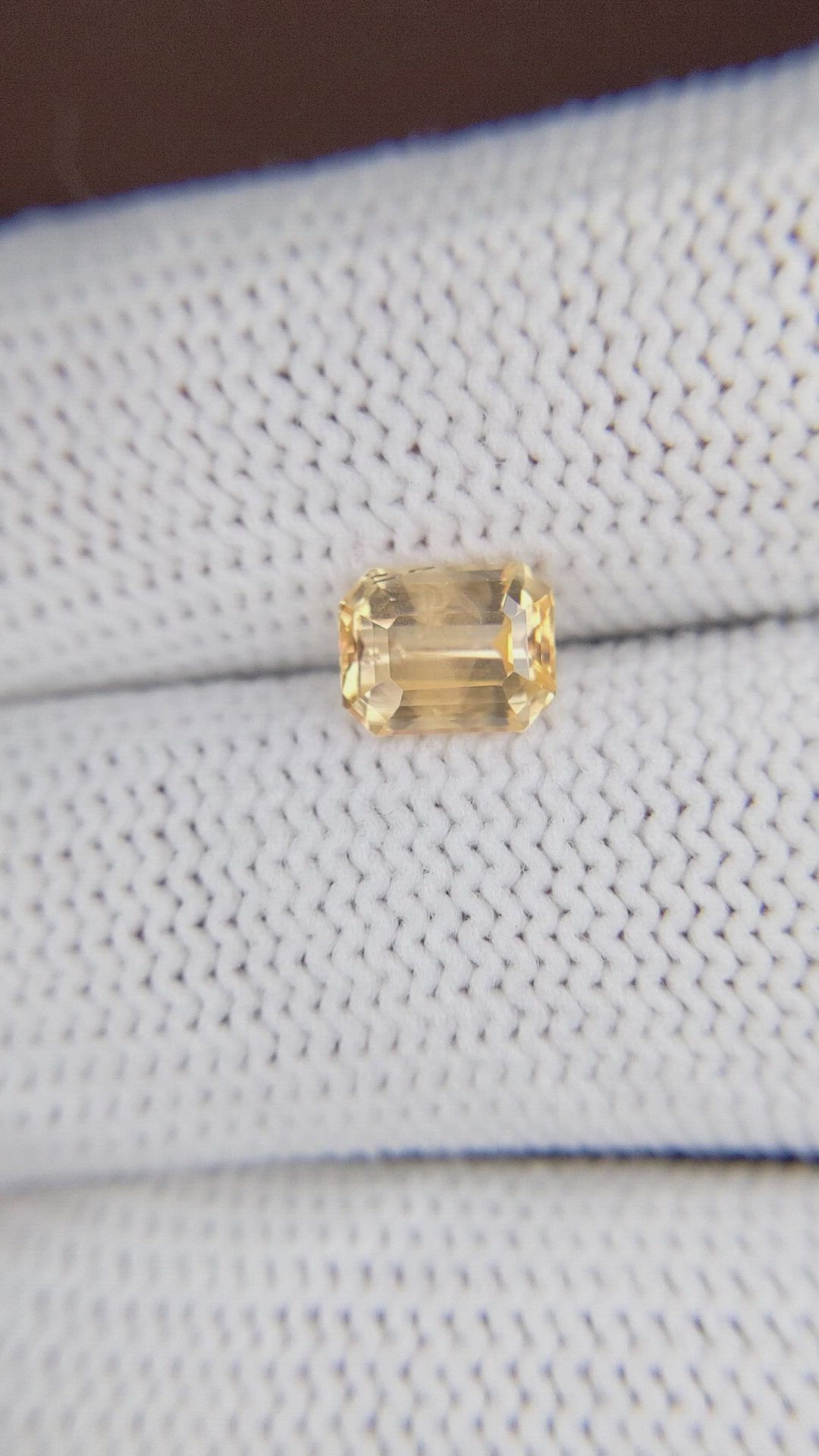 1.68 Ct. Peach Sapphire from Ceylon (Sri Lanka) Size Video