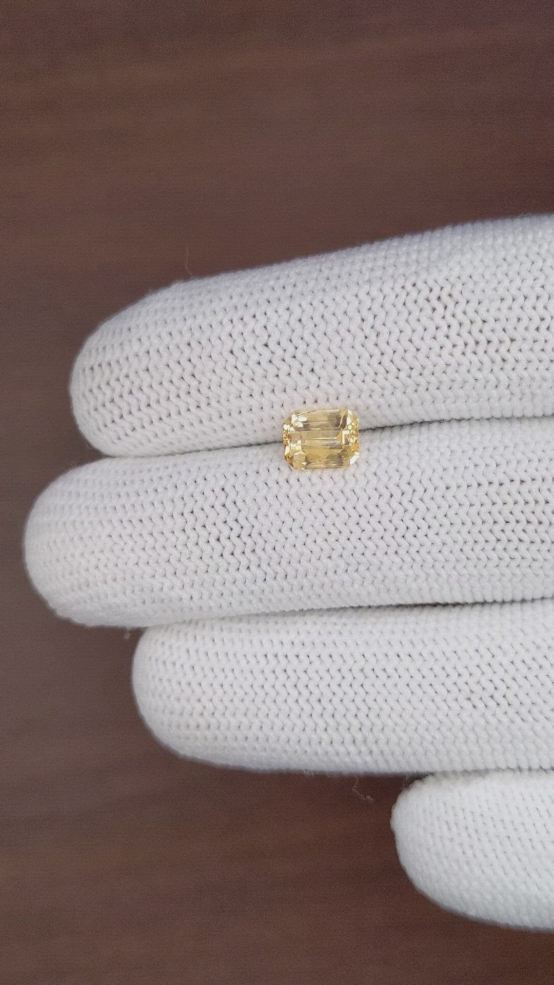 1.68 Ct. Peach Sapphire from Ceylon (Sri Lanka) Size Video