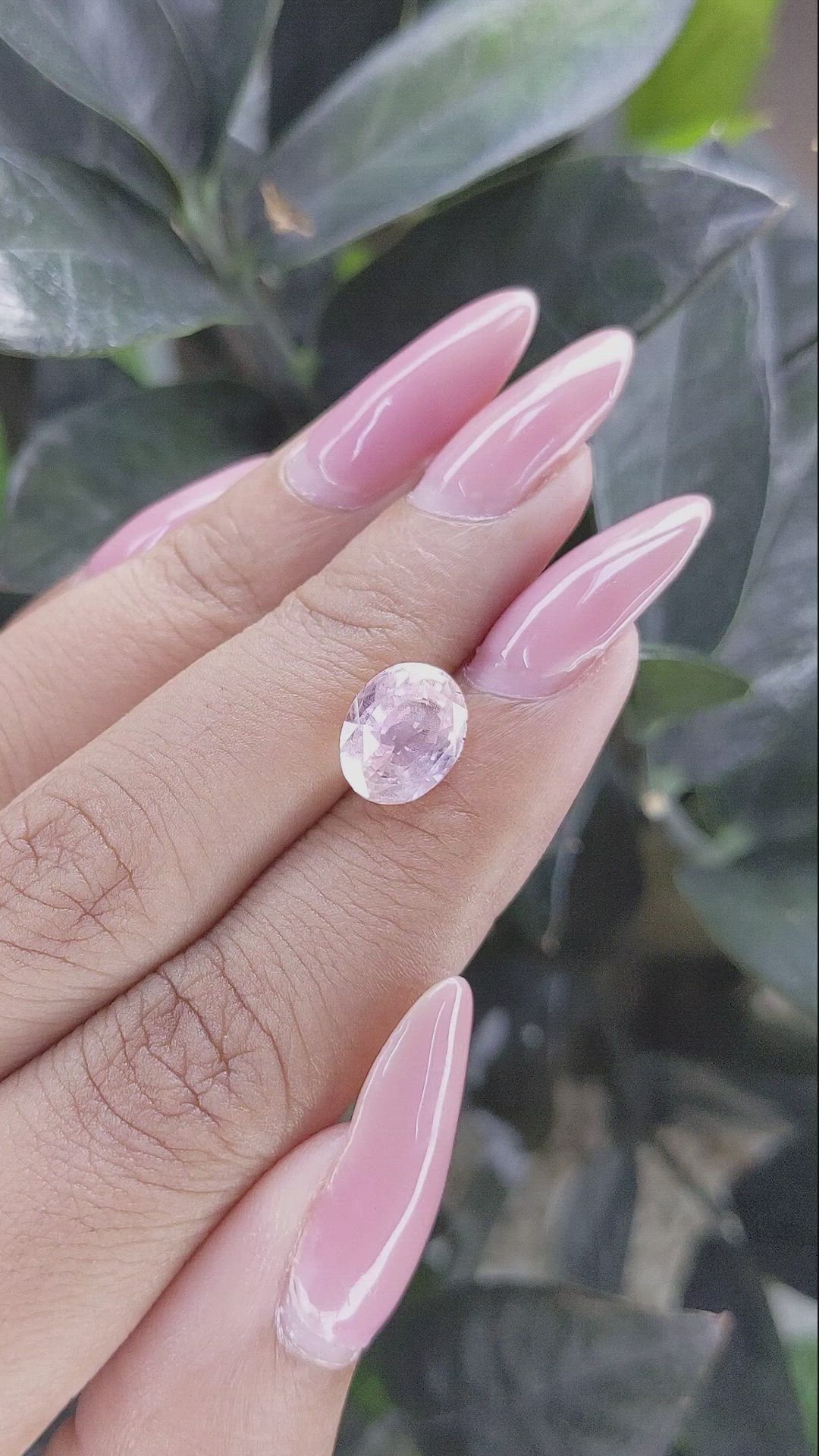 3.59 Ct. Pink Sapphire from Ceylon (Sri Lanka) Size Video