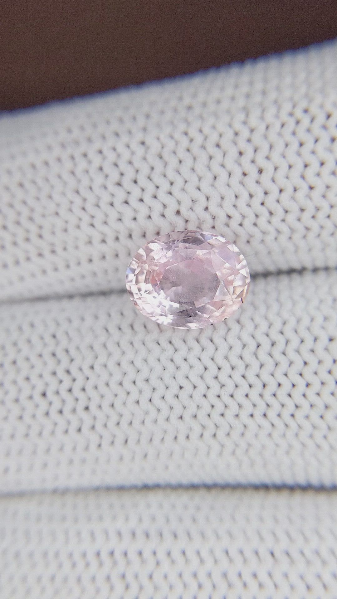 3.59 Ct. Pink Sapphire from Ceylon (Sri Lanka) Size Video