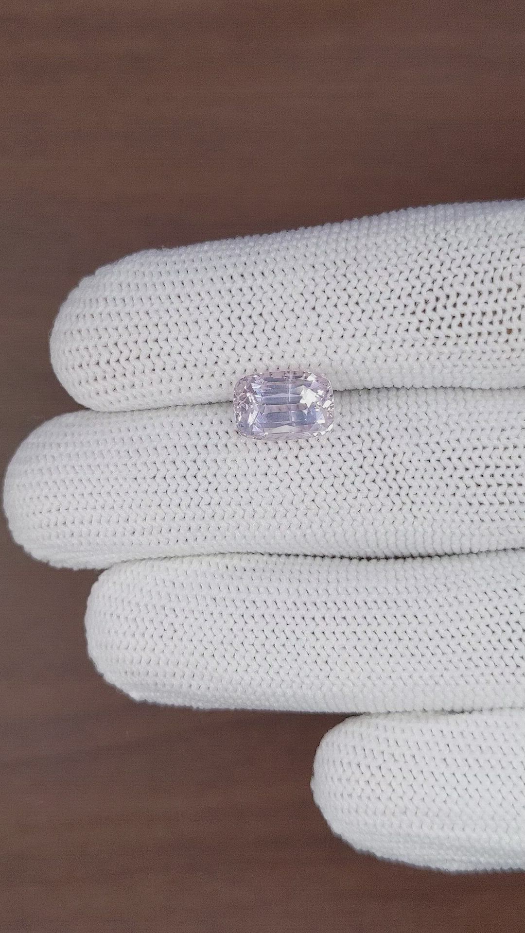5.15 Ct. Pink Sapphire from Ceylon (Sri Lanka) Size Video