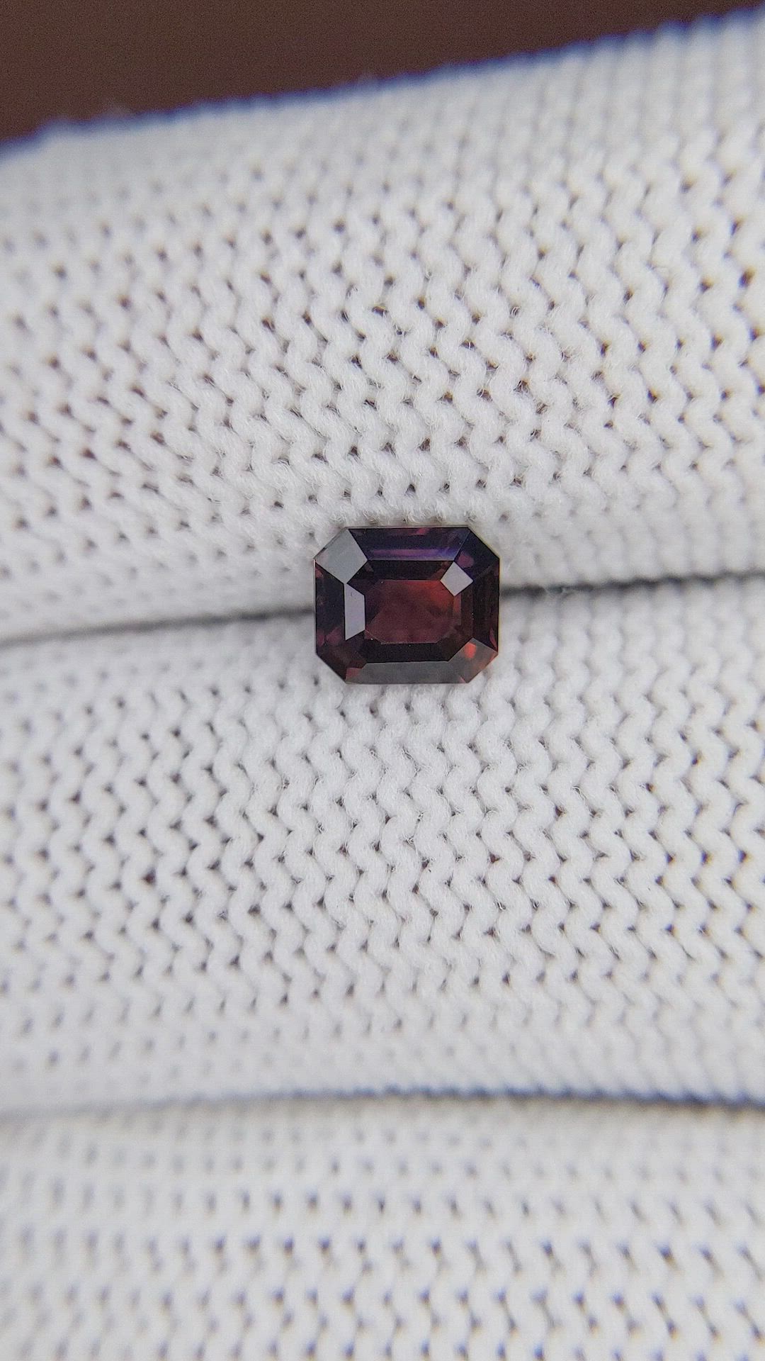 1.09 Ct. Pinkish Brown Sapphire from Madagascar Size Video
