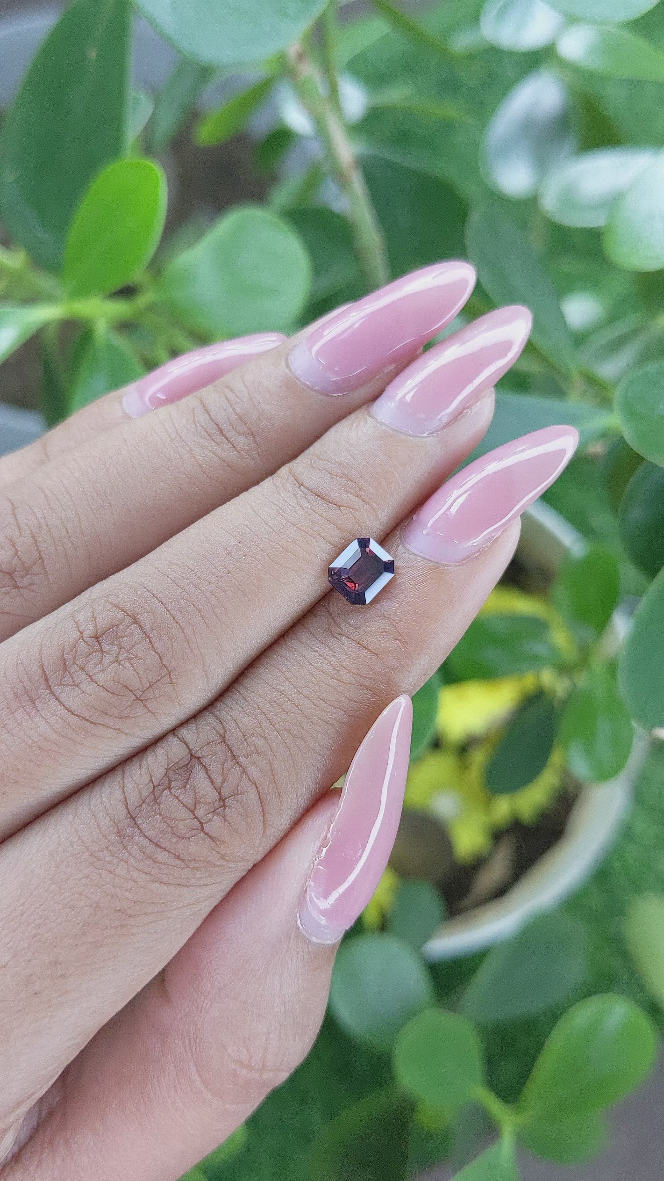 1.09 Ct. Pinkish Brown Sapphire from Madagascar Size Video