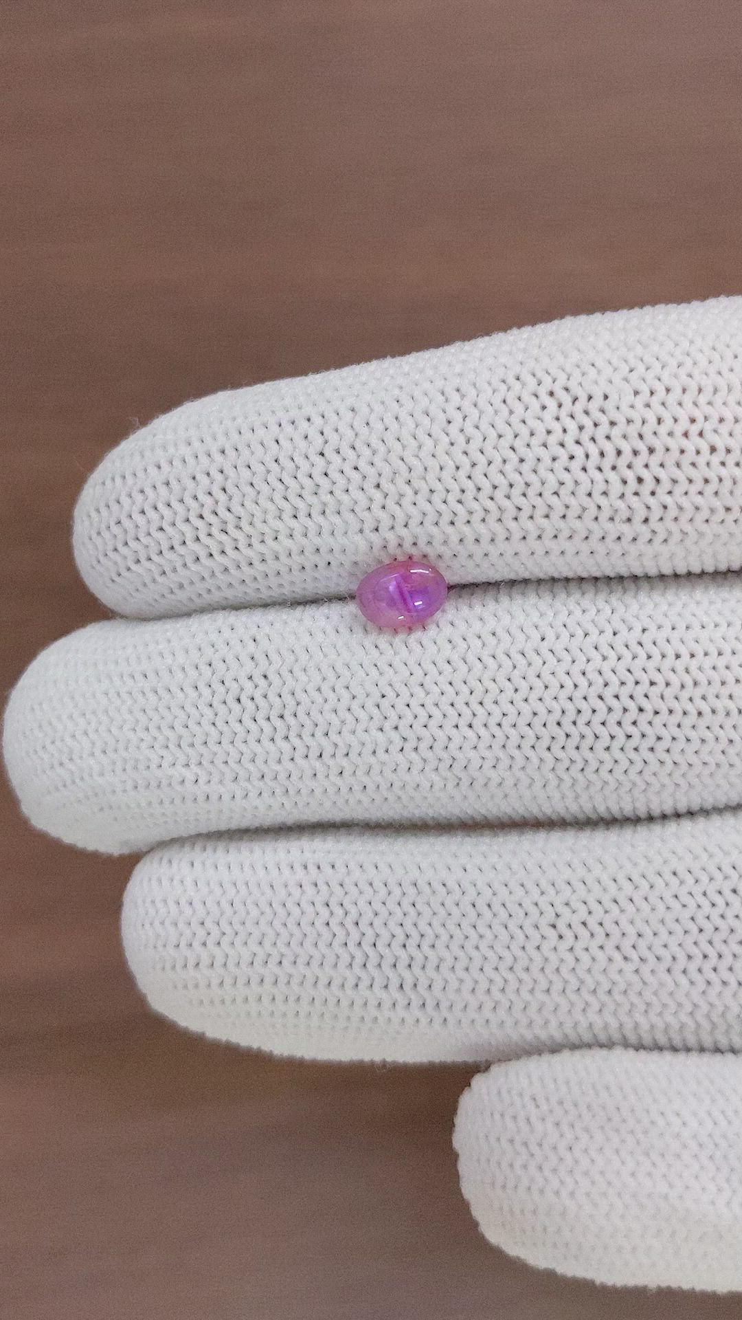 1.15 Ct. Pinkish Purple Star Sapphire from Ceylon (Sri Lanka) Size Video