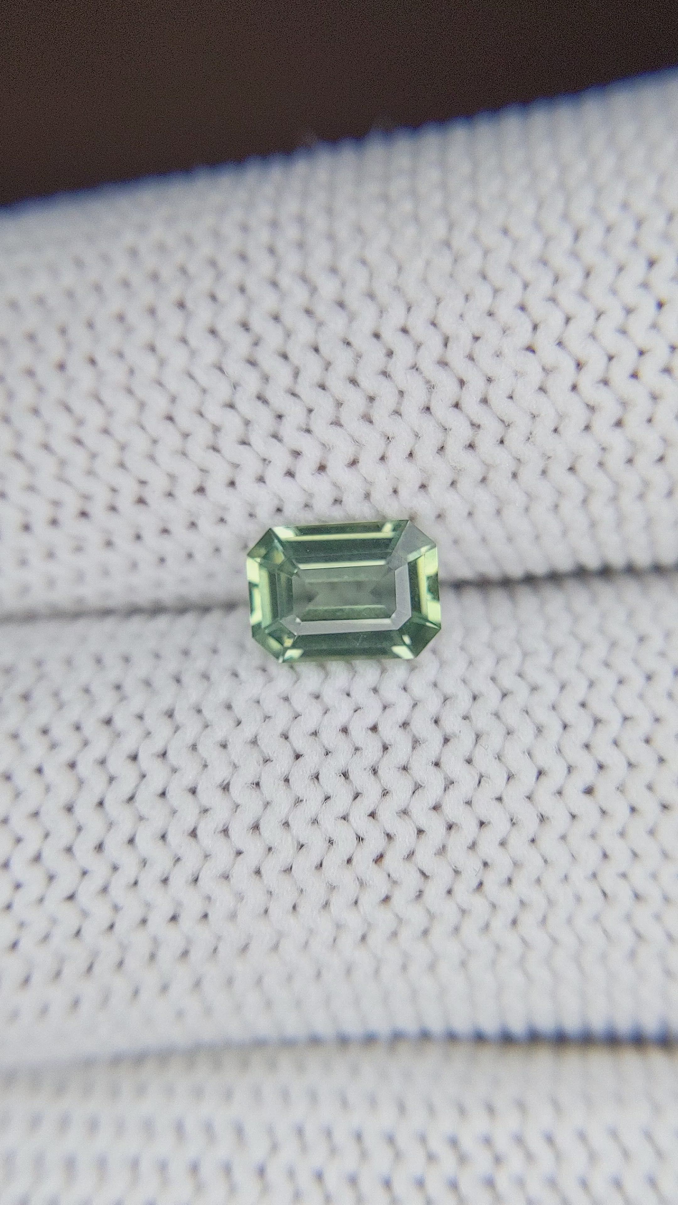 1.12 Ct. Green Sapphire from Madagascar Size Video