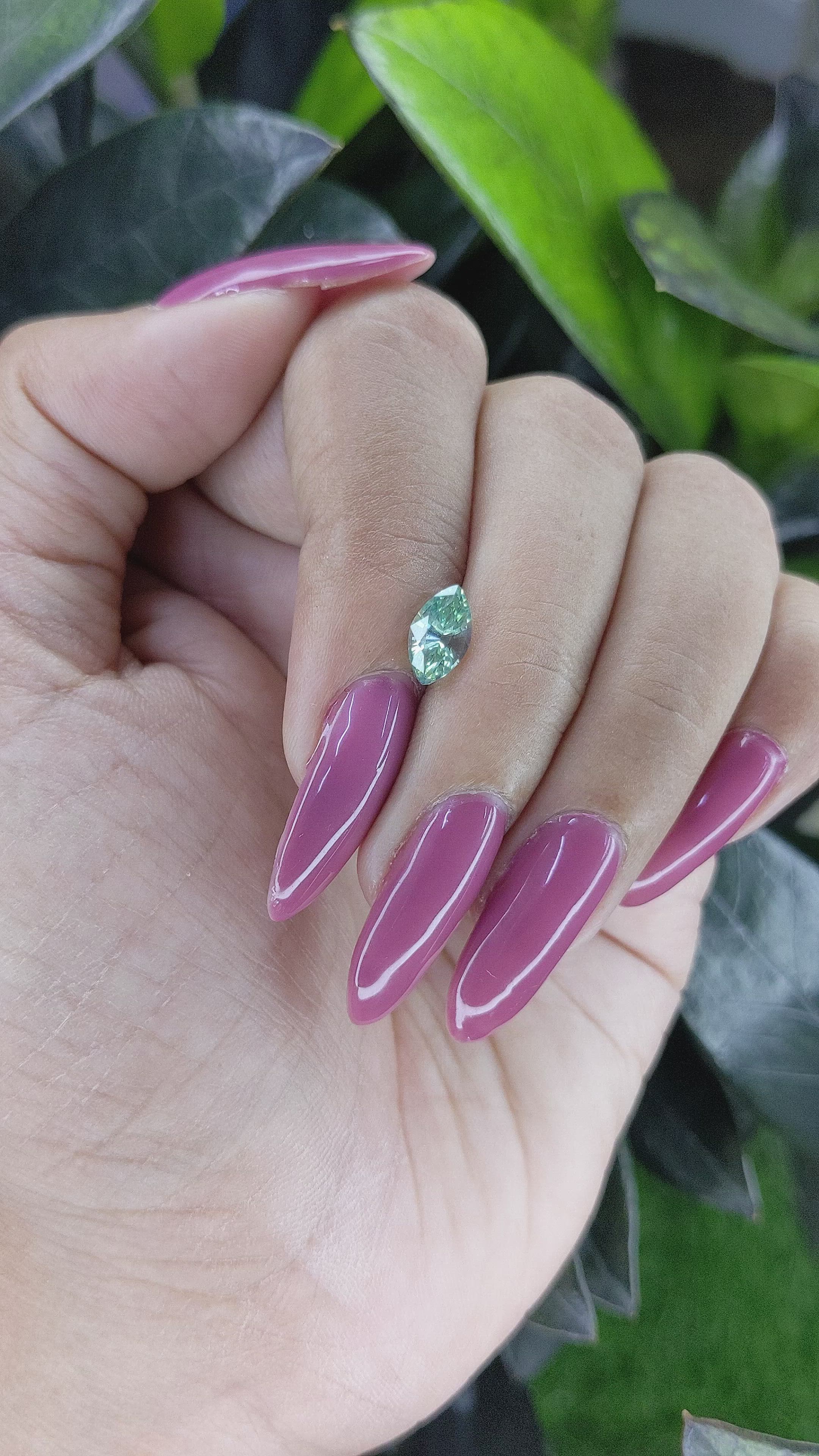 1.17 Ct. Bluish Green Sapphire from Madagascar Size Video