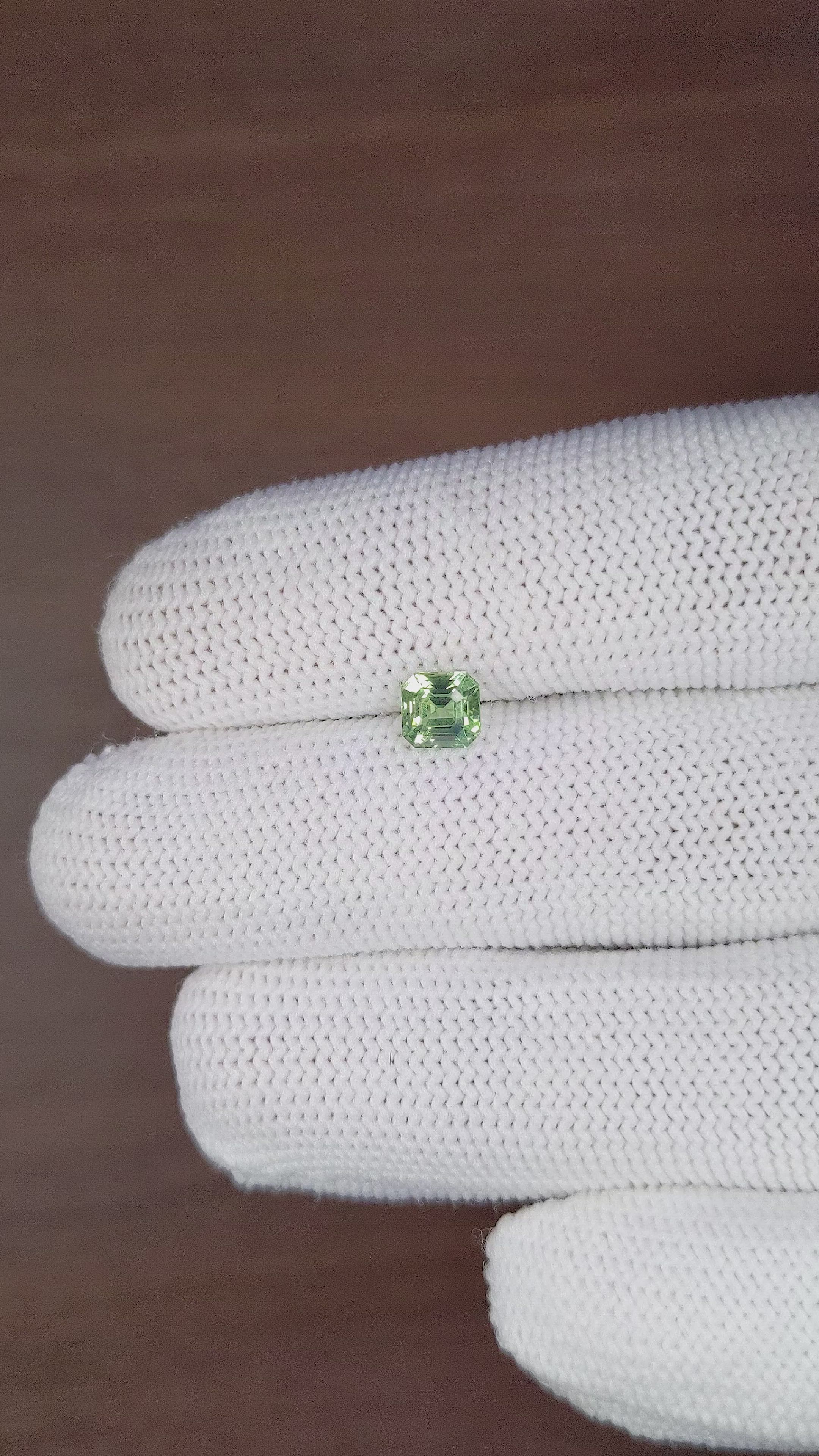 1.02 Ct. Bluish Green Sapphire from Madagascar Size Video