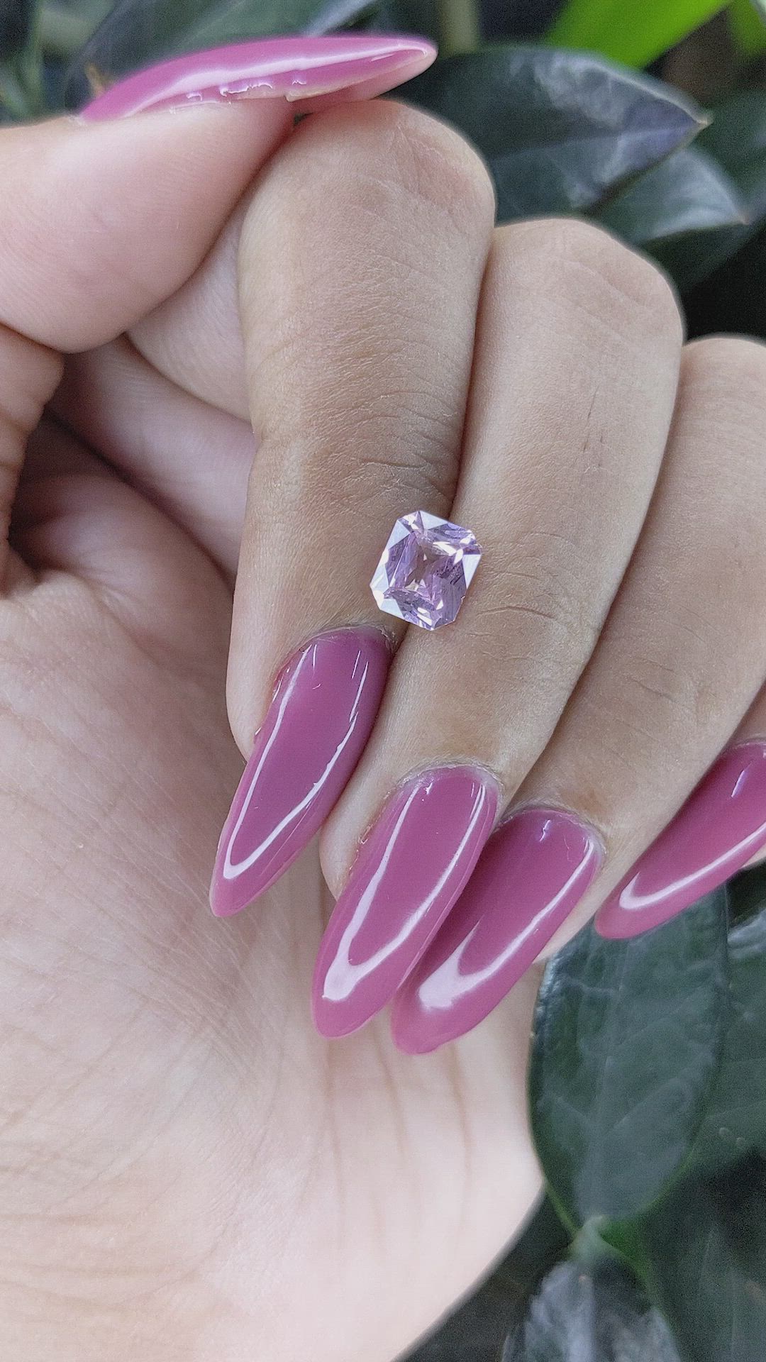 1.39 Ct. Pink Sapphire from Madagascar Size Video