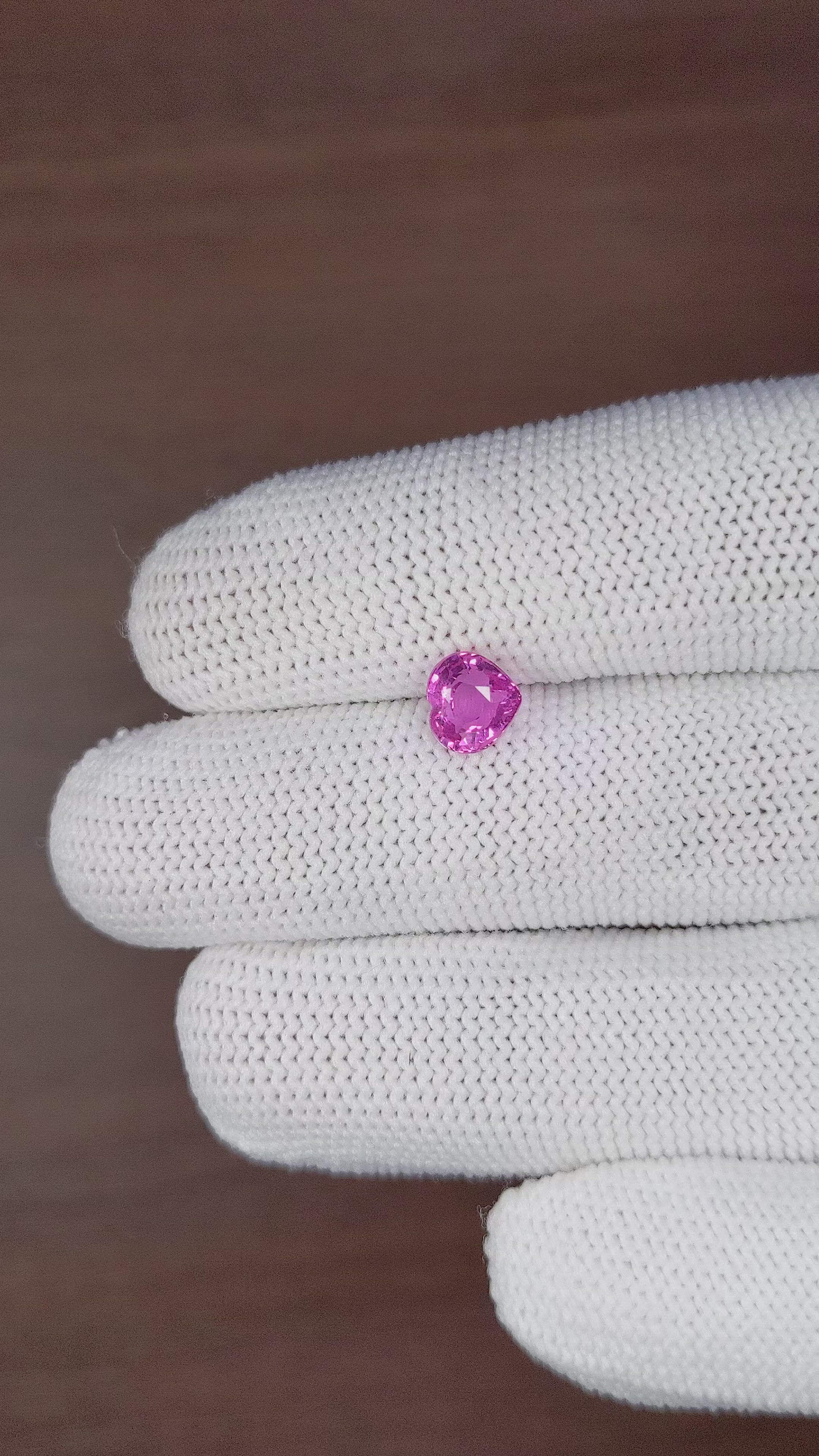 1.55 Ct. Pink Sapphire from Madagascar Size Video