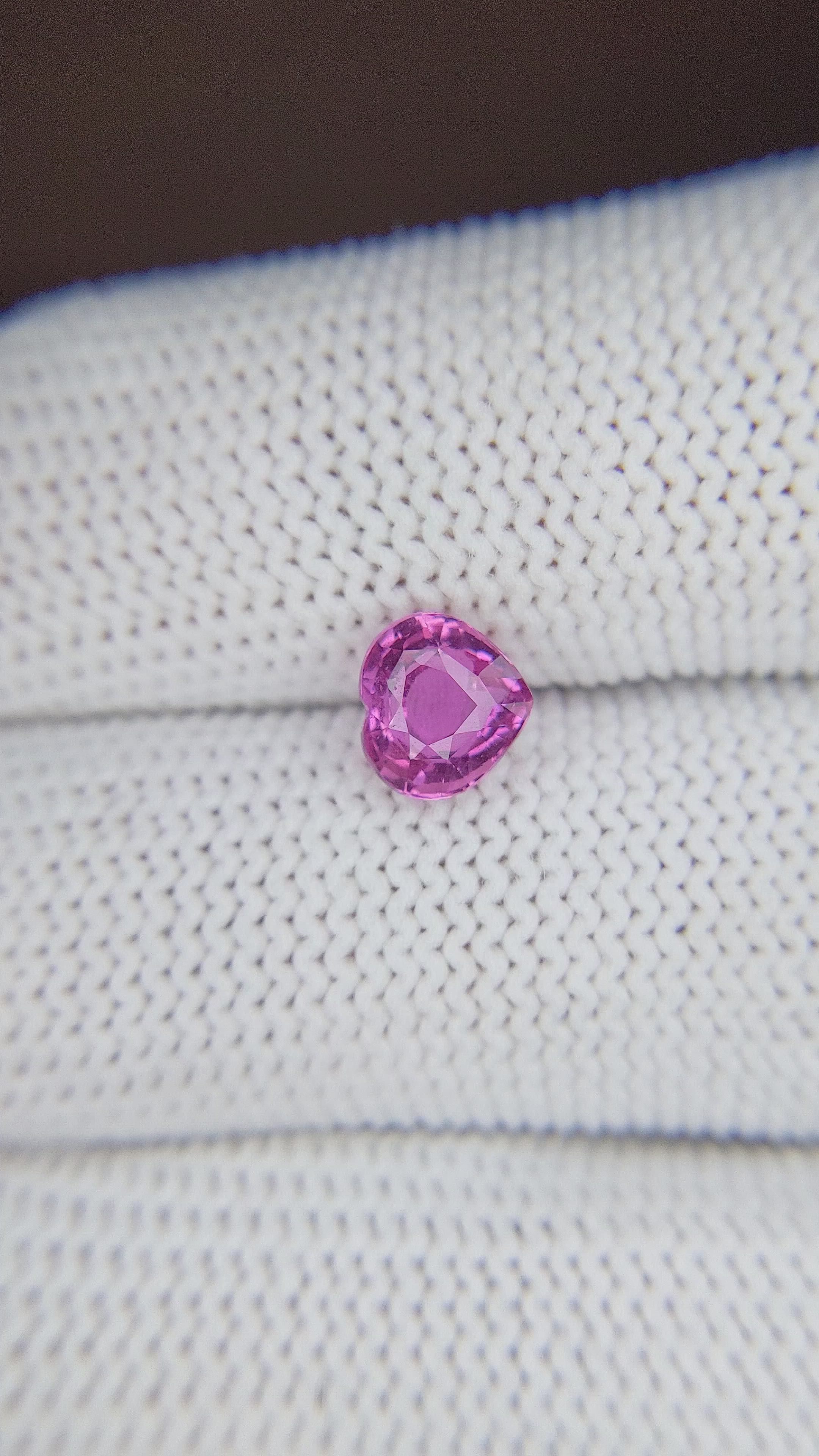 1.55 Ct. Pink Sapphire from Madagascar Size Video