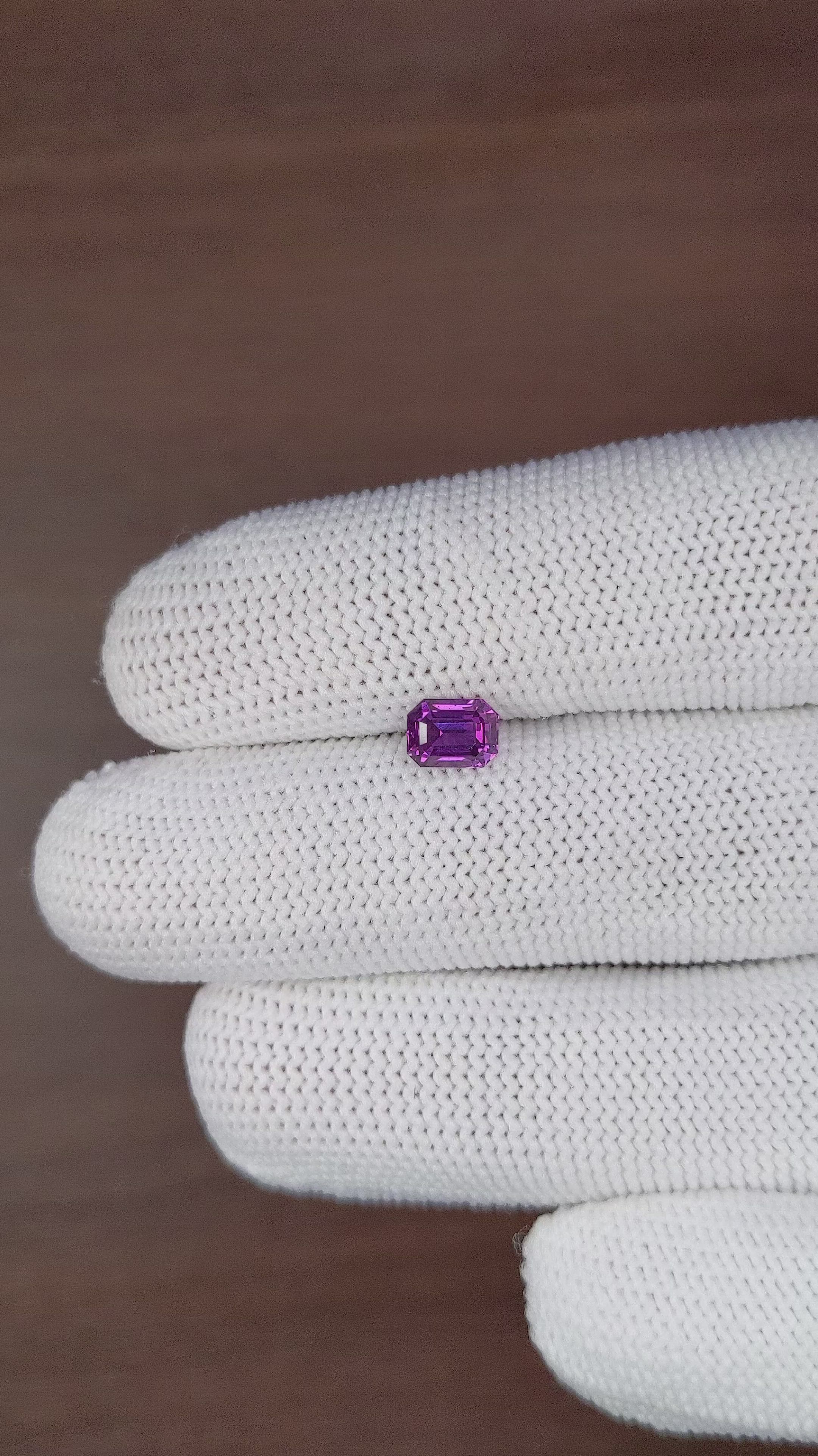 1.12 Ct. Purple Sapphire from Madagascar Size Video