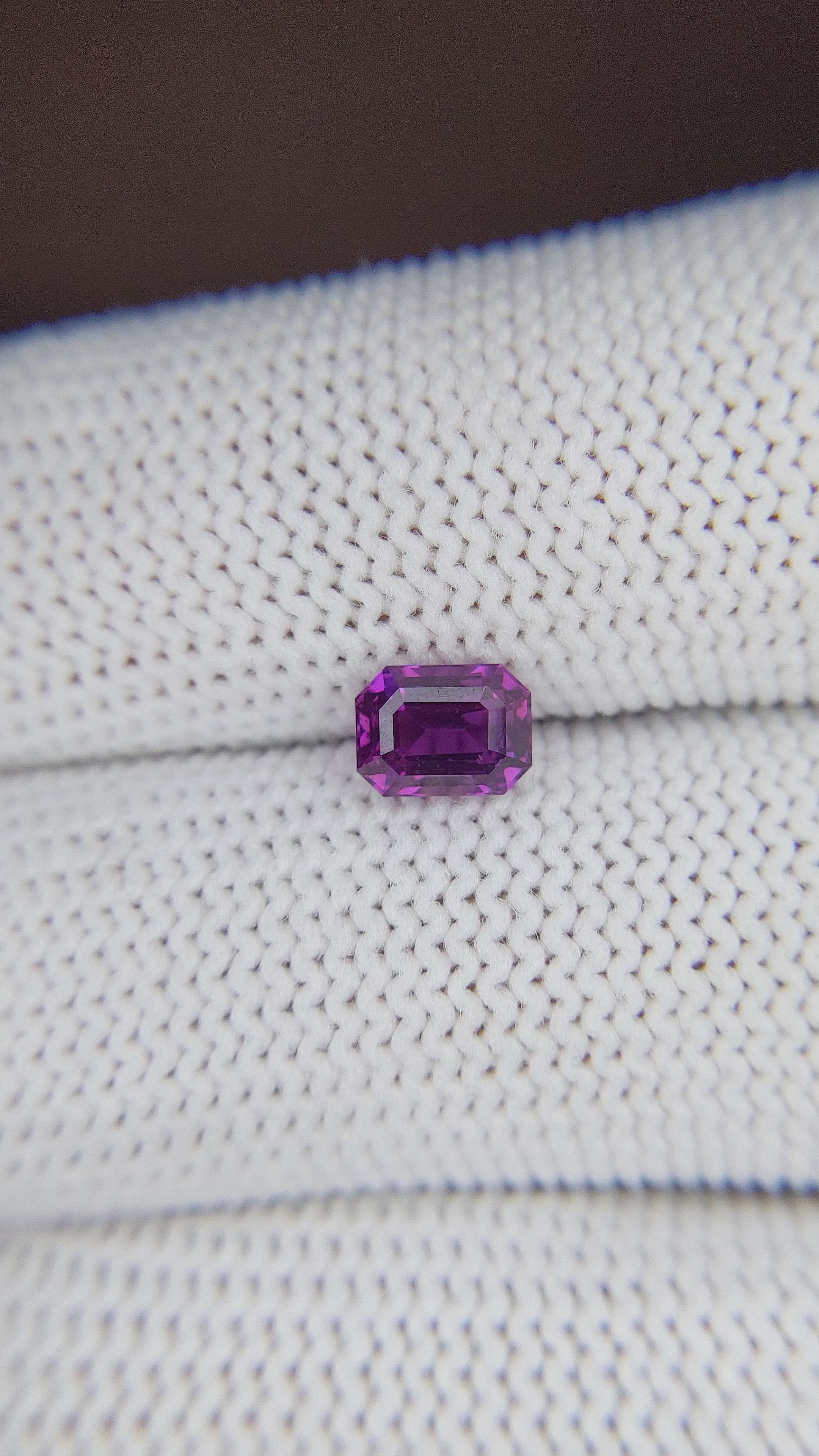 1.12 Ct. Purple Sapphire from Madagascar Size Video
