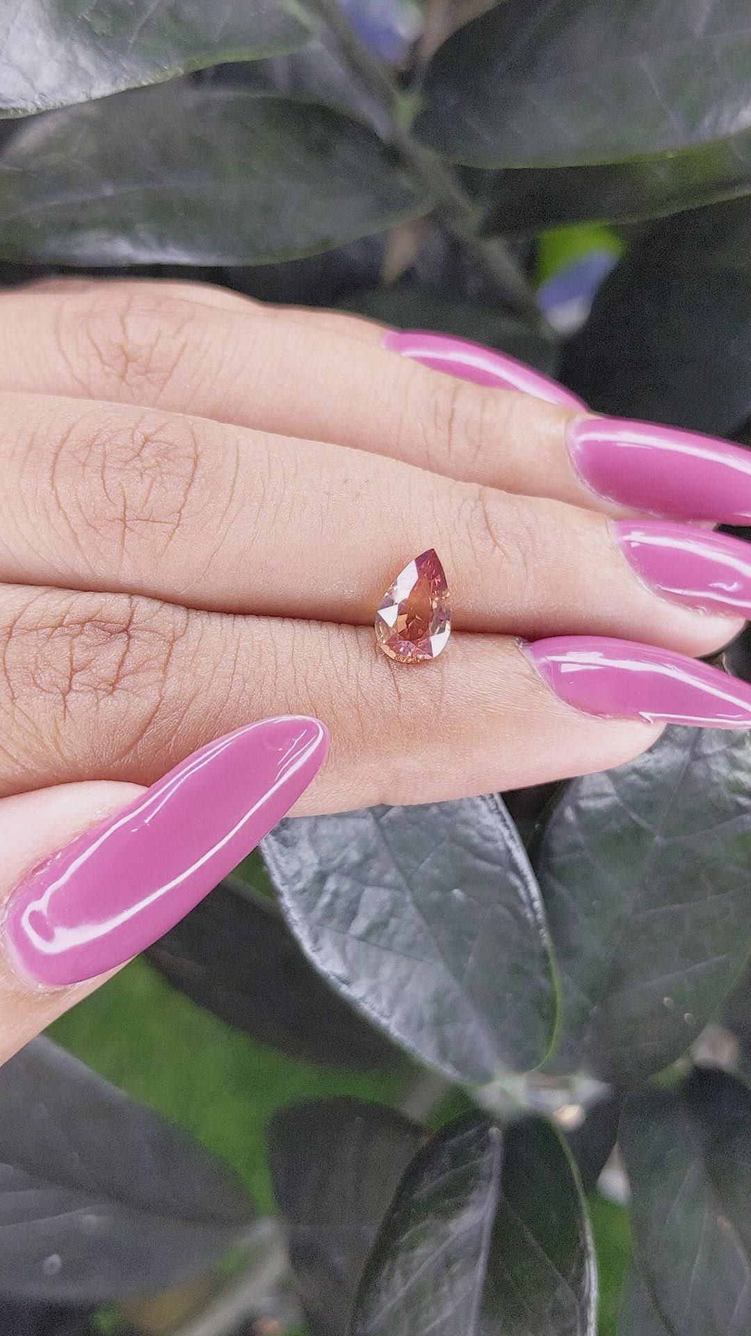 1.07 Ct. Padparadscha Sapphire from Madagascar Size Video