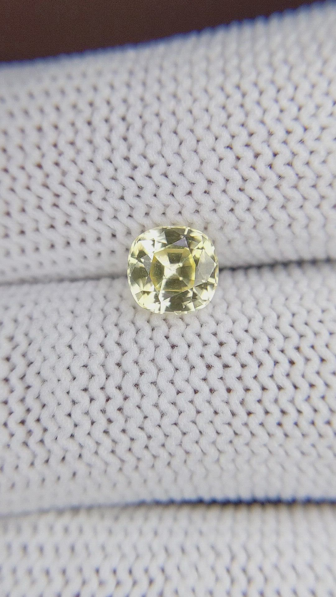 1.48 Ct. Yellow Sapphire from Ceylon (Sri Lanka) Size Video