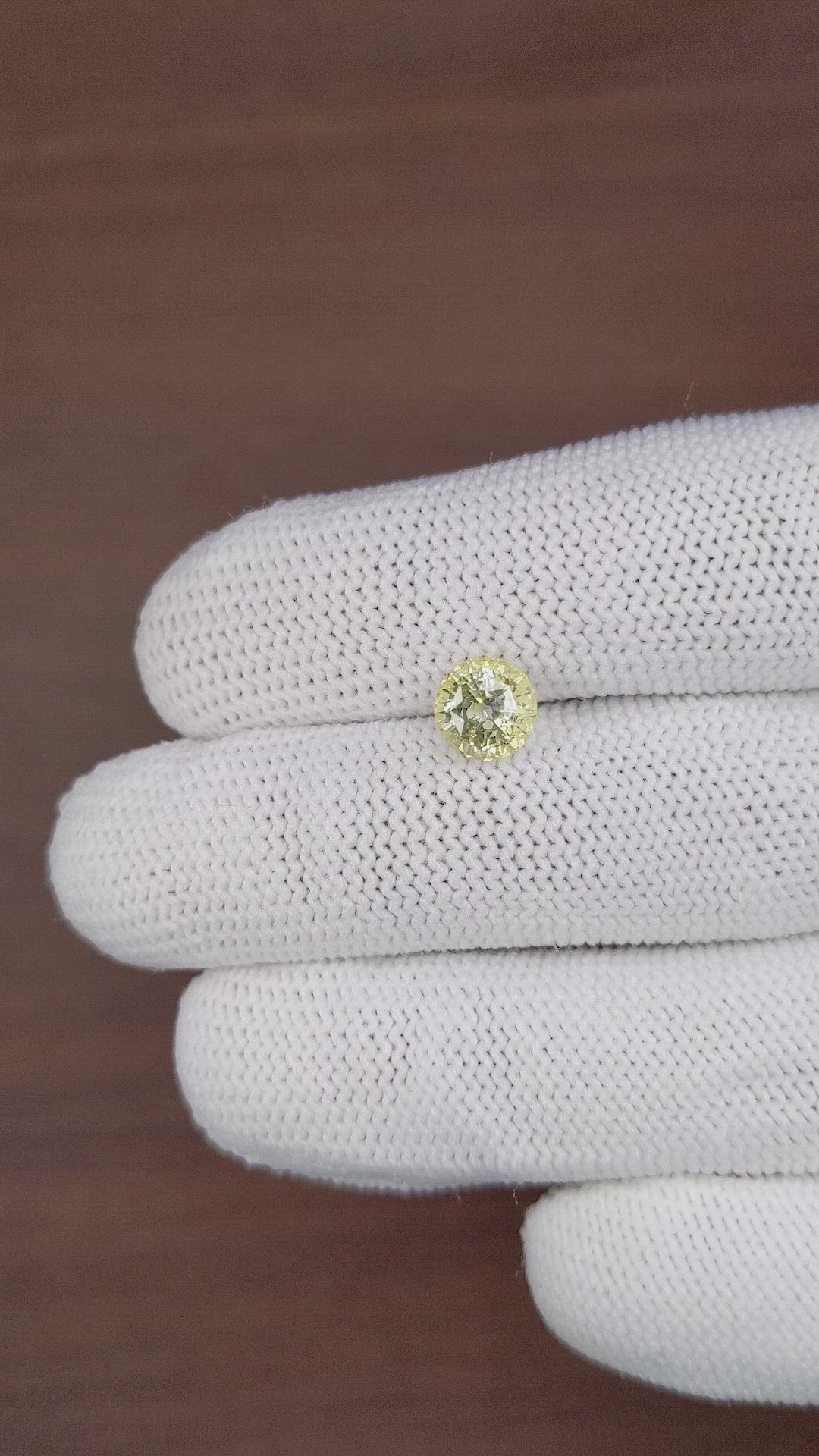 1.87 Ct. Yellow Sapphire from Ceylon (Sri Lanka) Size Video