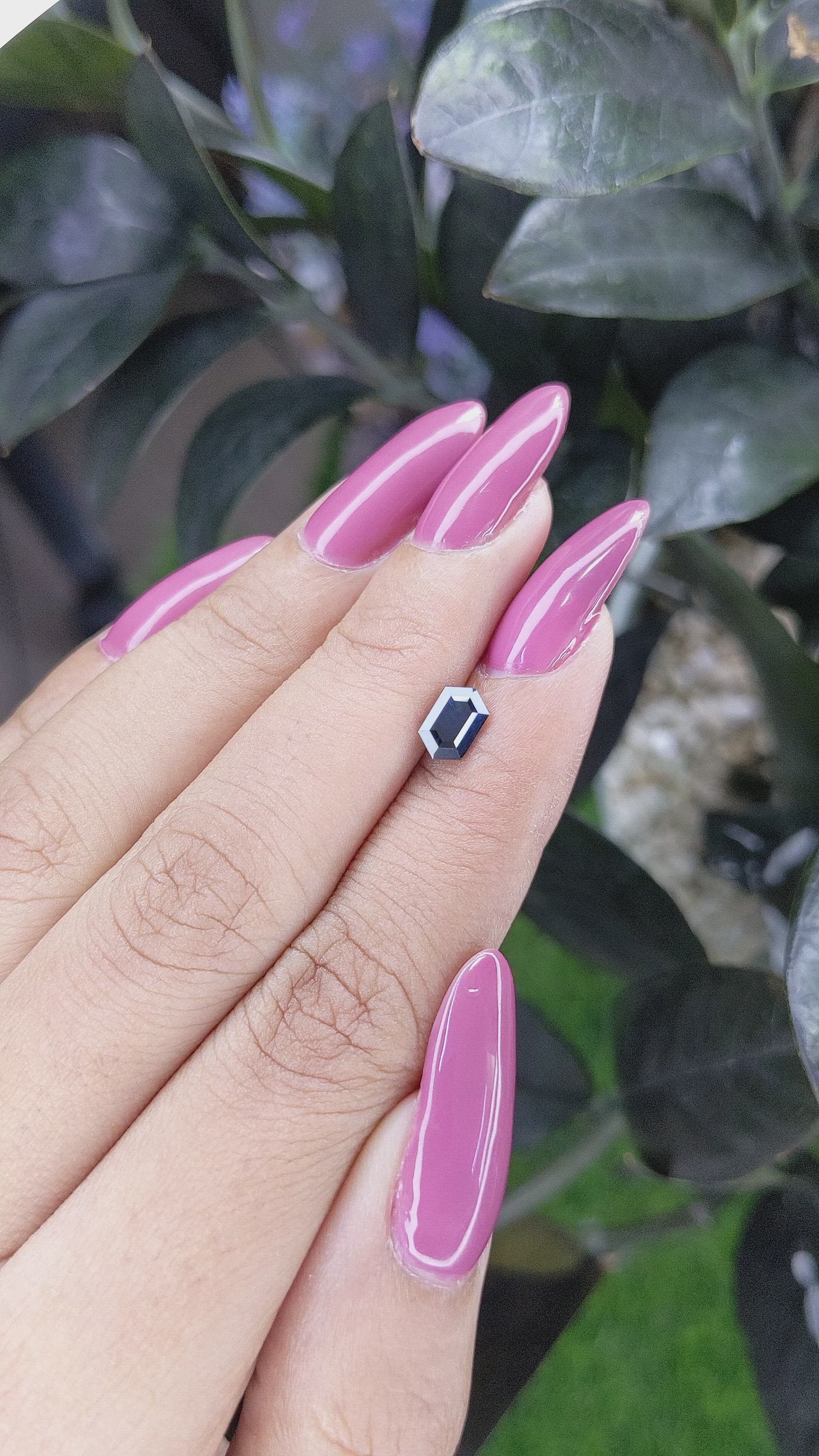 0.95 Ct. Blue Sapphire from Ceylon (Sri Lanka) Size Video