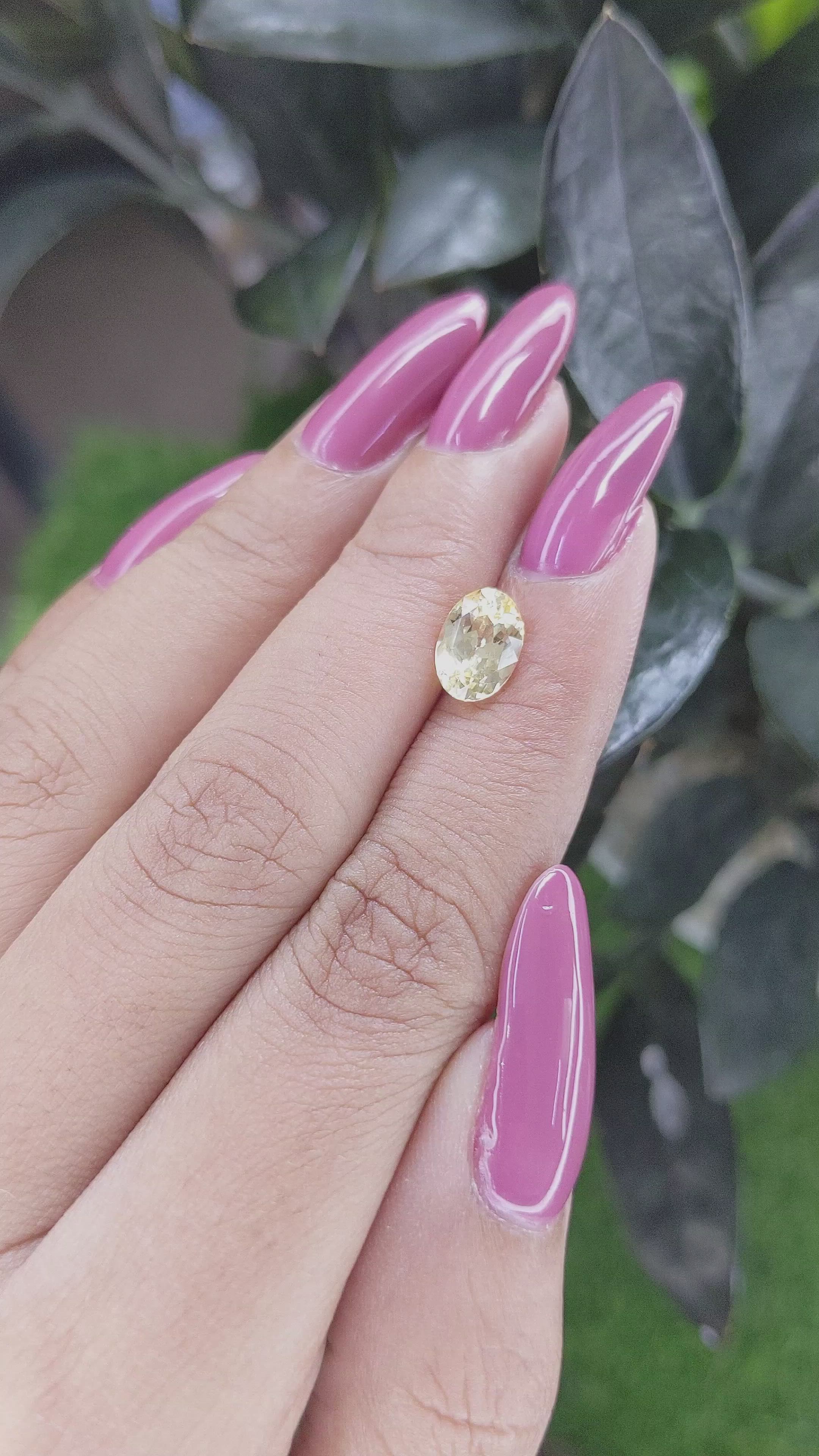 1.96 Ct. Yellow Sapphire from Ceylon (Sri Lanka) Size Video