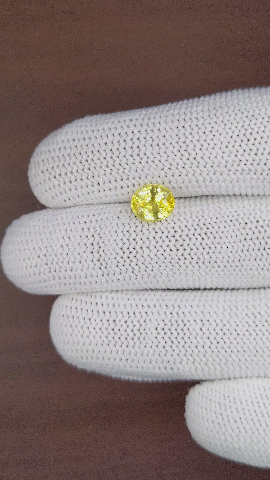 1.87 Ct. Yellow Sapphire from Ceylon (Sri Lanka) Size Video