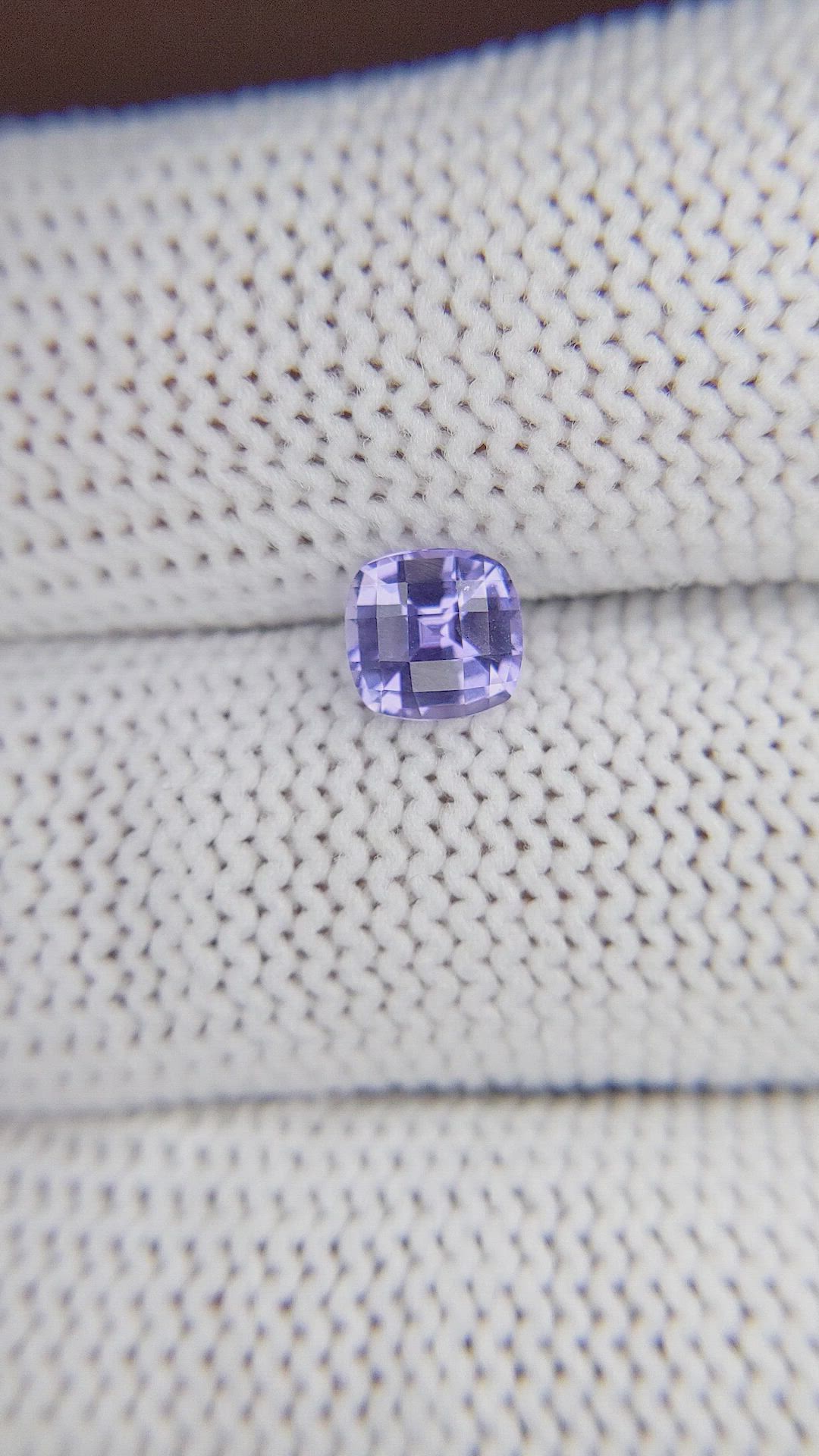 1.00 Ct. Violet Sapphire from Ceylon (Sri Lanka) Size Video